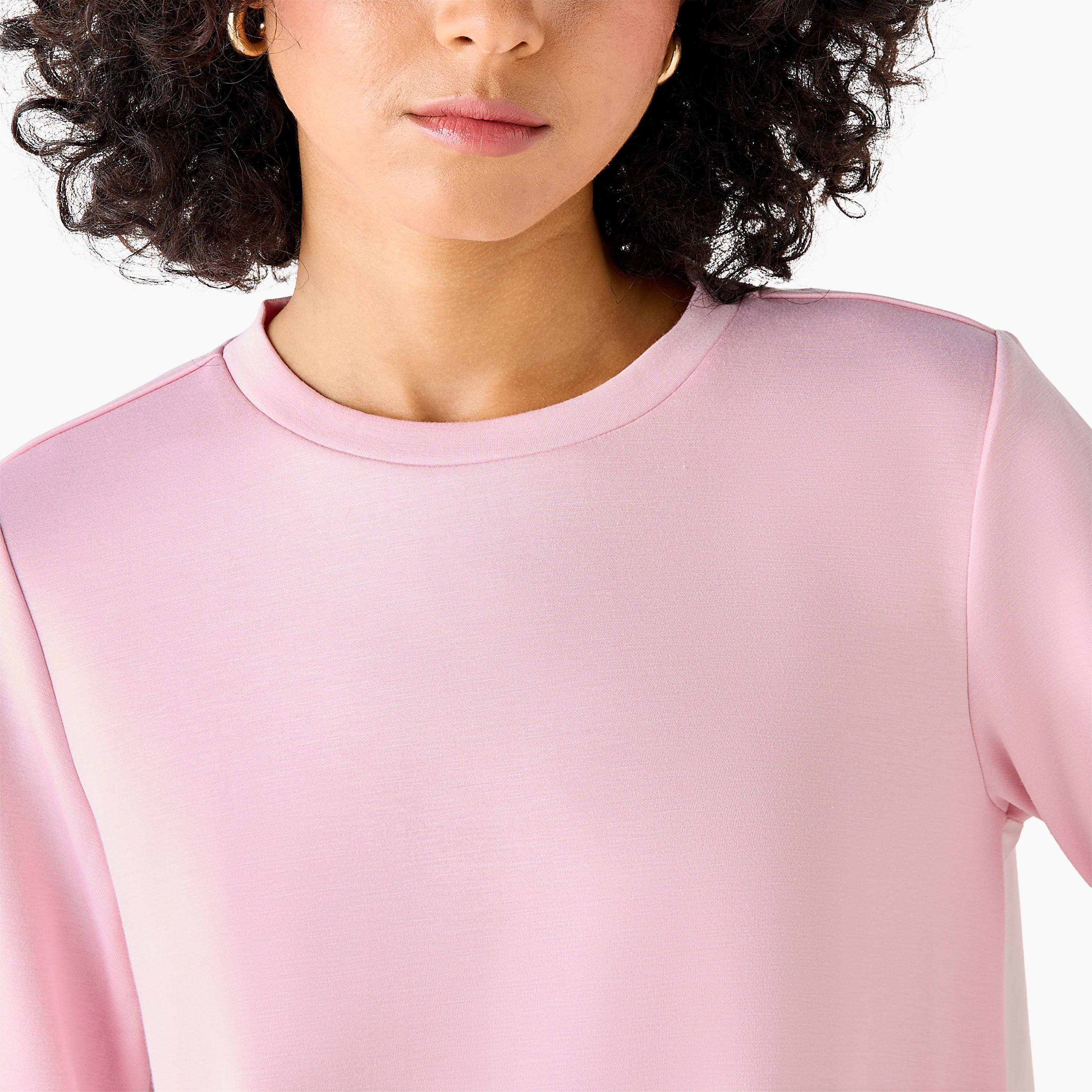 بلوزة بقصّة عادية بطبقتين وياقة ضيقة-women-clothing-shirtsandblouses-blouses-image-2