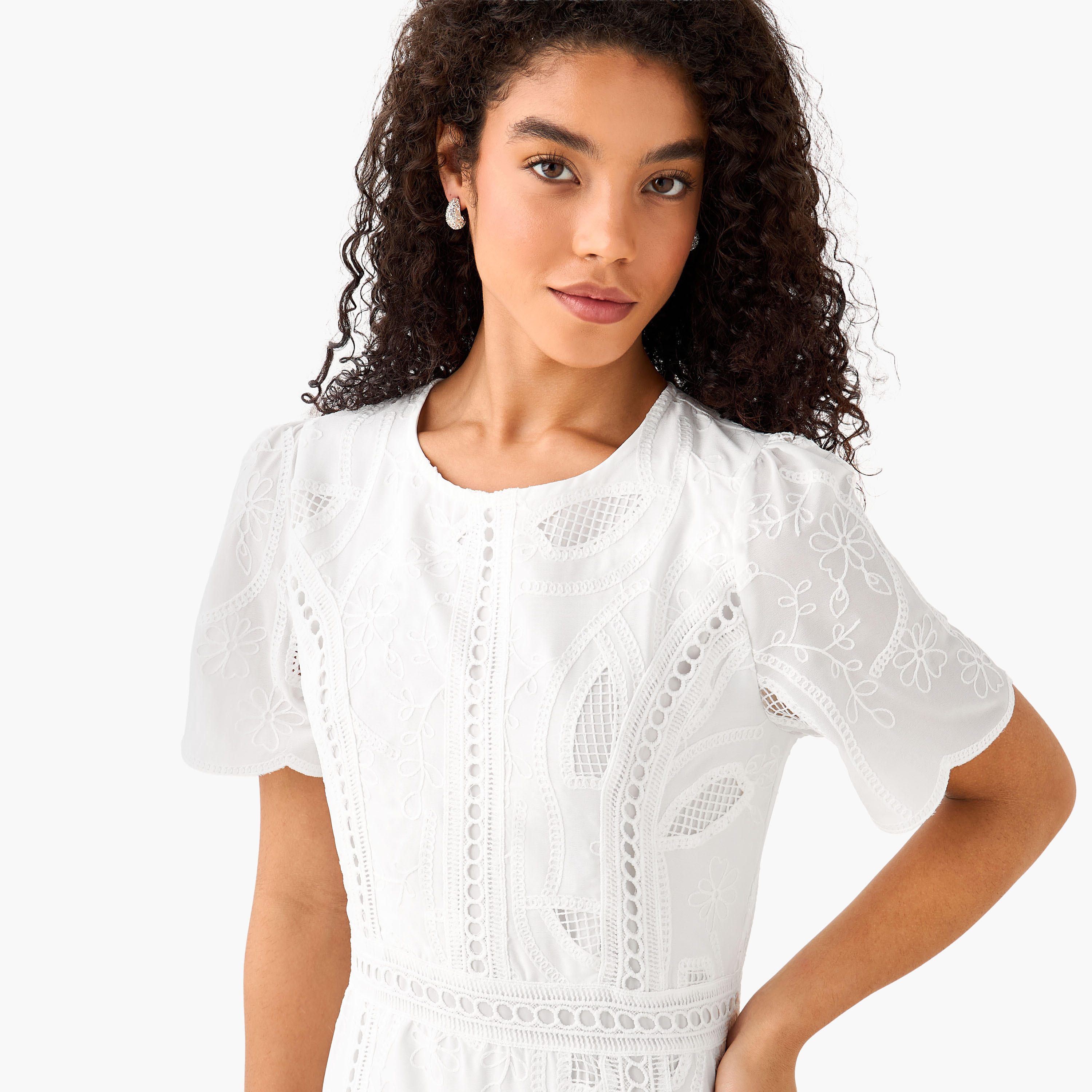 فستان شيفلي بحواف مموجة-women-clothing-dresses-image-5