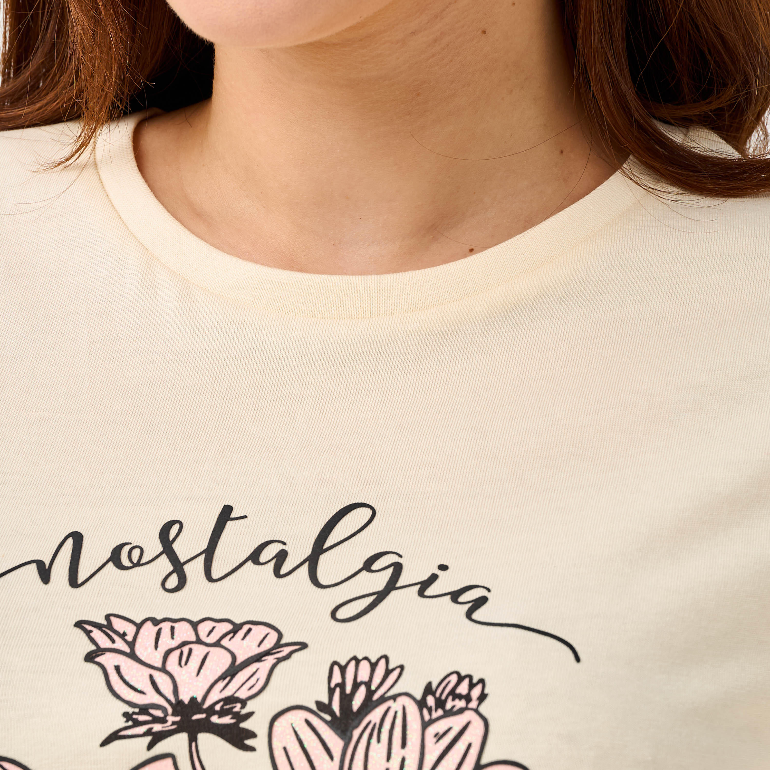 Regular Fit Cotton T-shirt with Graphic Print-women-clothing-tshirts-image-3