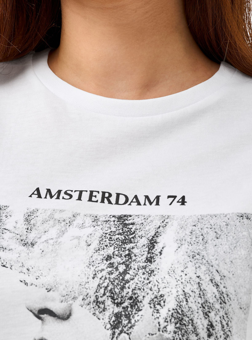 Regular Fit Cotton T-shirt with Graphic Print-women-clothing-tshirts-image-5