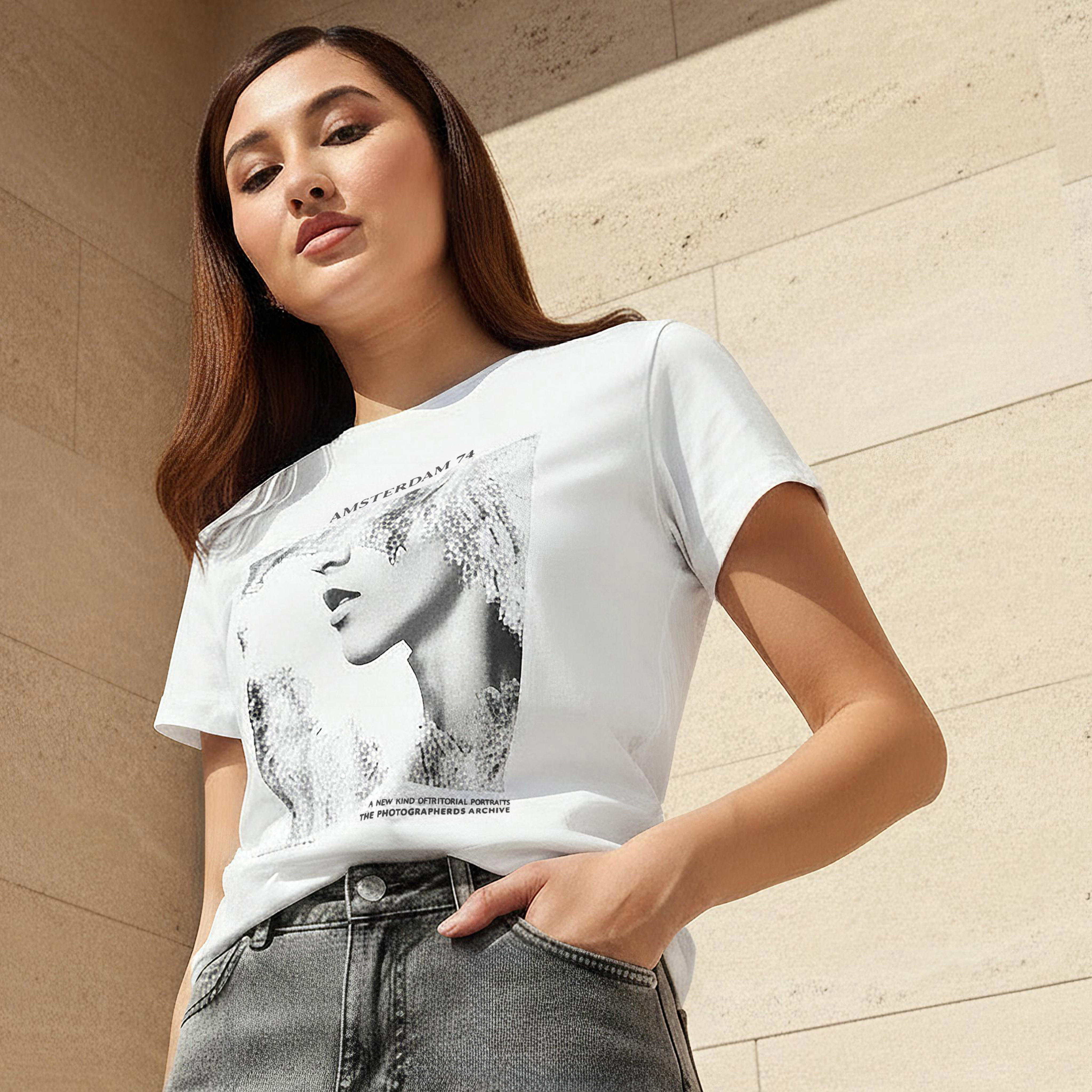 Regular Fit Cotton T-shirt with Graphic Print-women-clothing-tshirts-image-1
