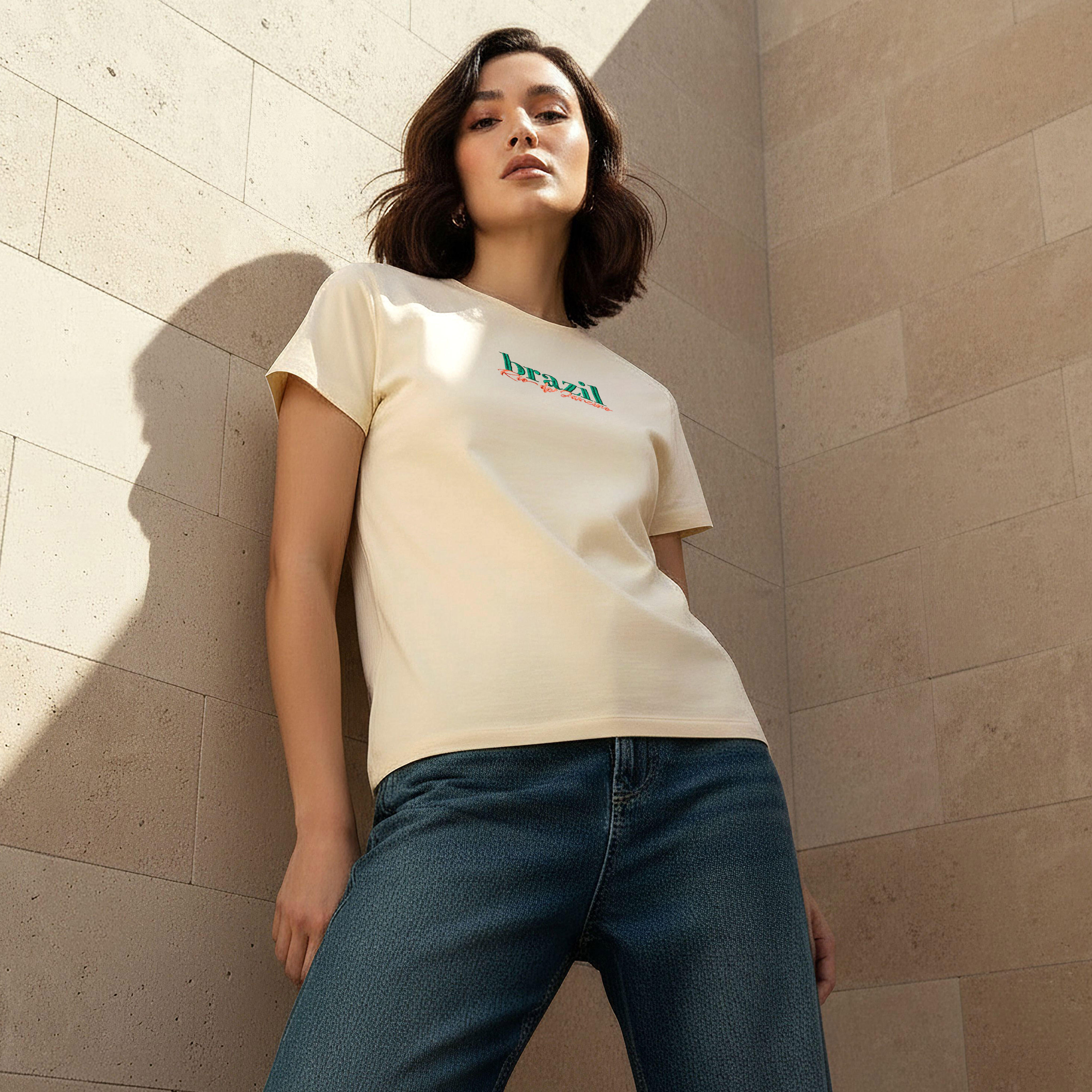 Regular Fit Cotton T-shirt with Embroidery-women-clothing-tshirts-image-1