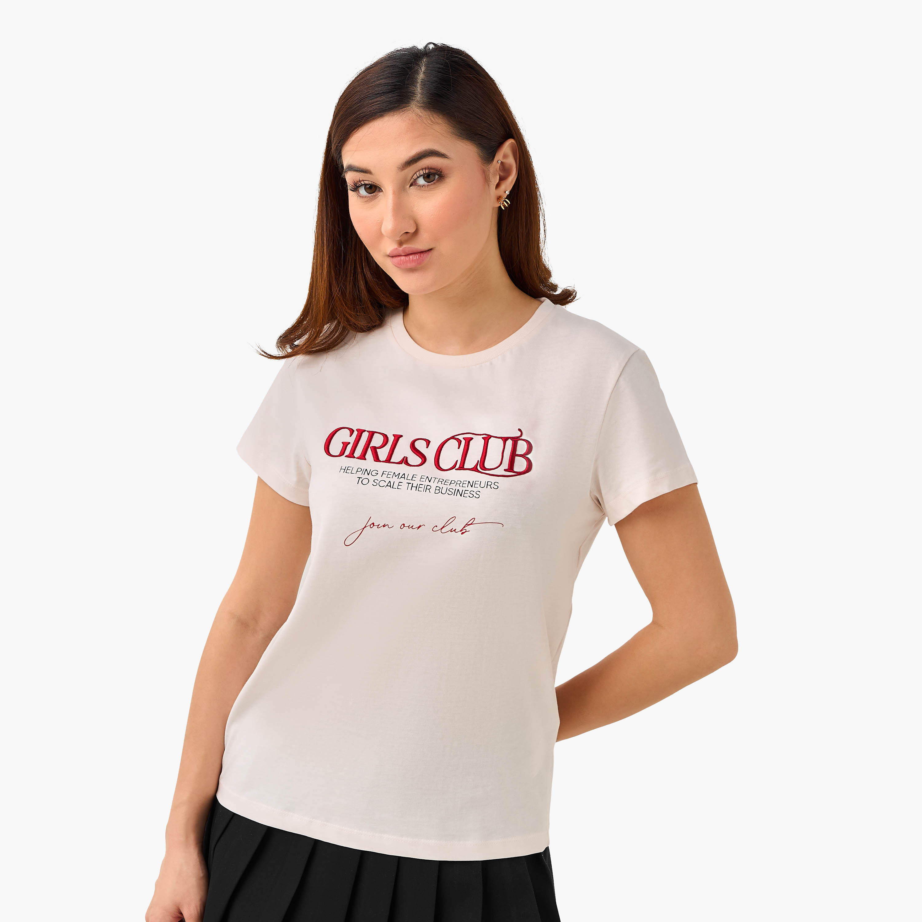 تيشيرت قطن بقصة مريحة وتطريزات-women-clothing-tshirts-image-1