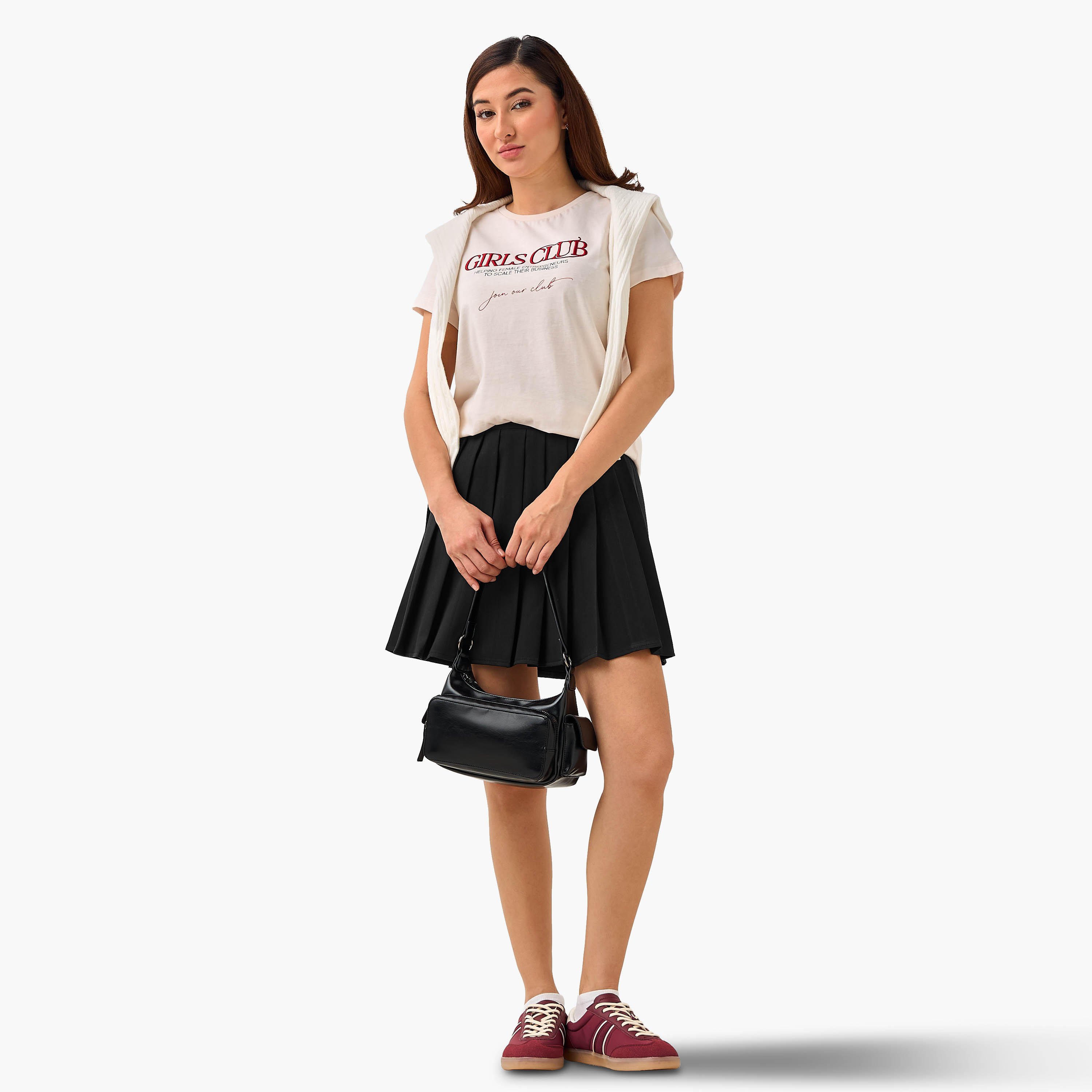 Regular Fit Cotton T-shirt with Embroidery-women-clothing-tshirts-image-2