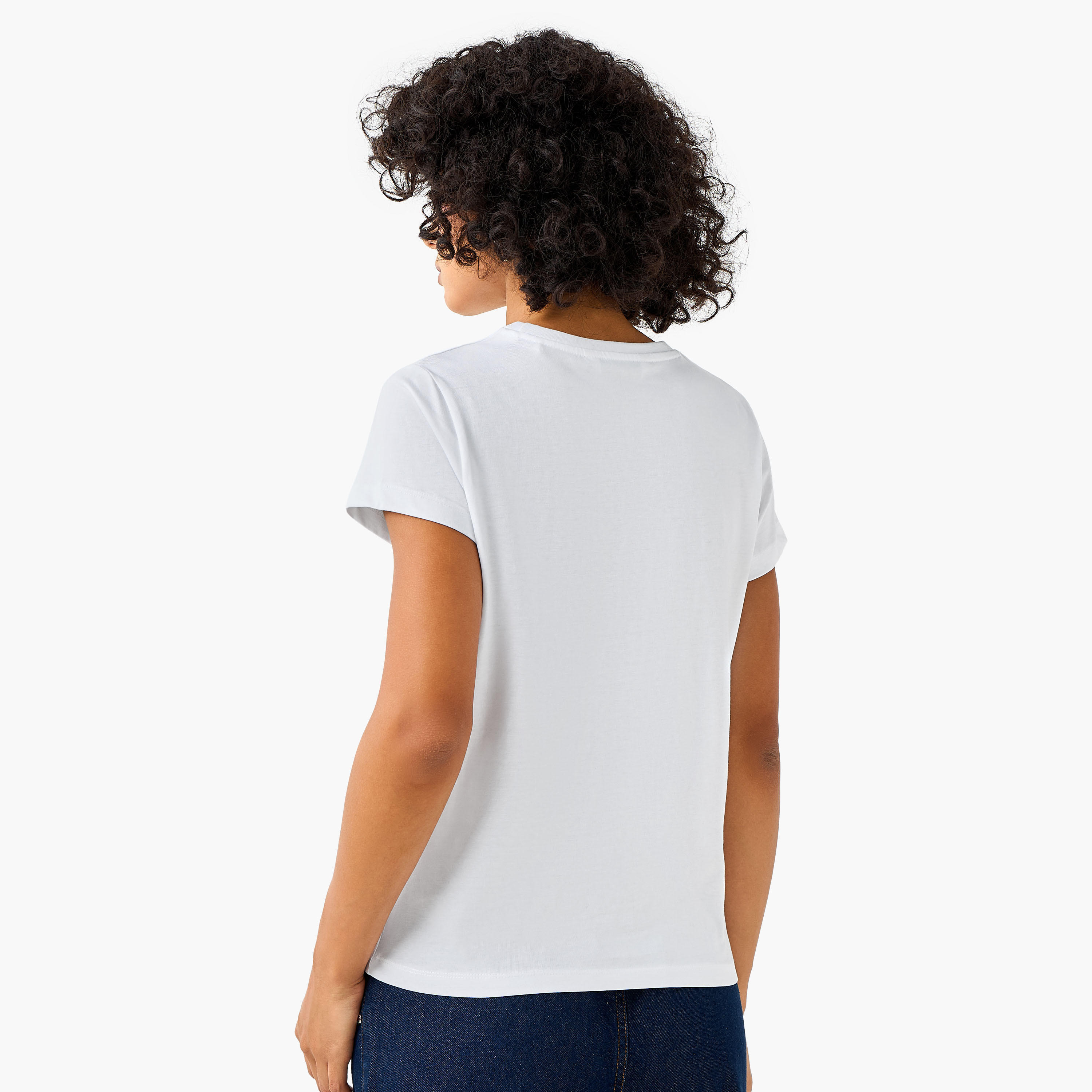 تيشيرت قطن بقصة عادية وطبعات-women-clothing-tshirts-image-5