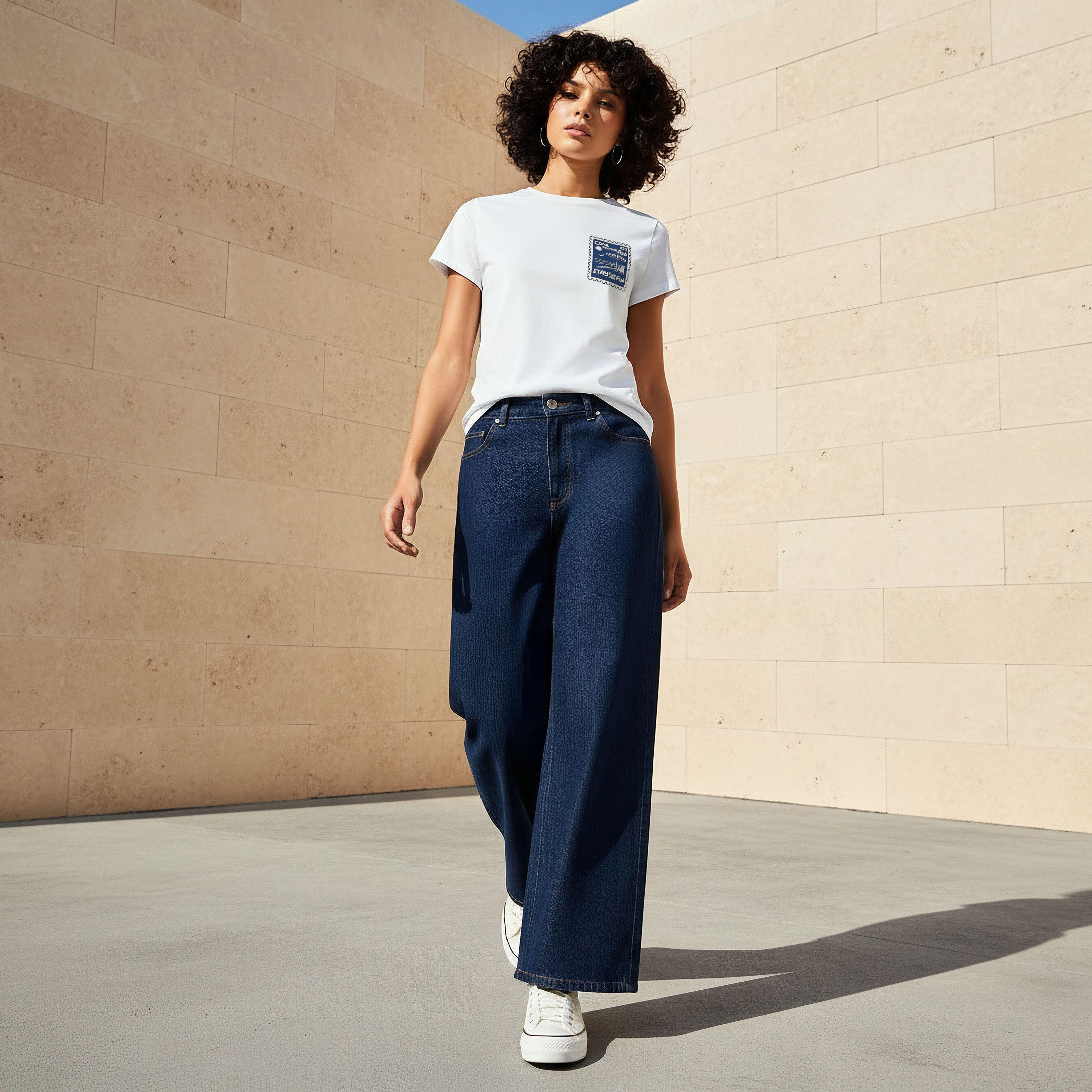 تيشيرت قطن بقصة عادية وطبعات-women-clothing-tshirts-image-6