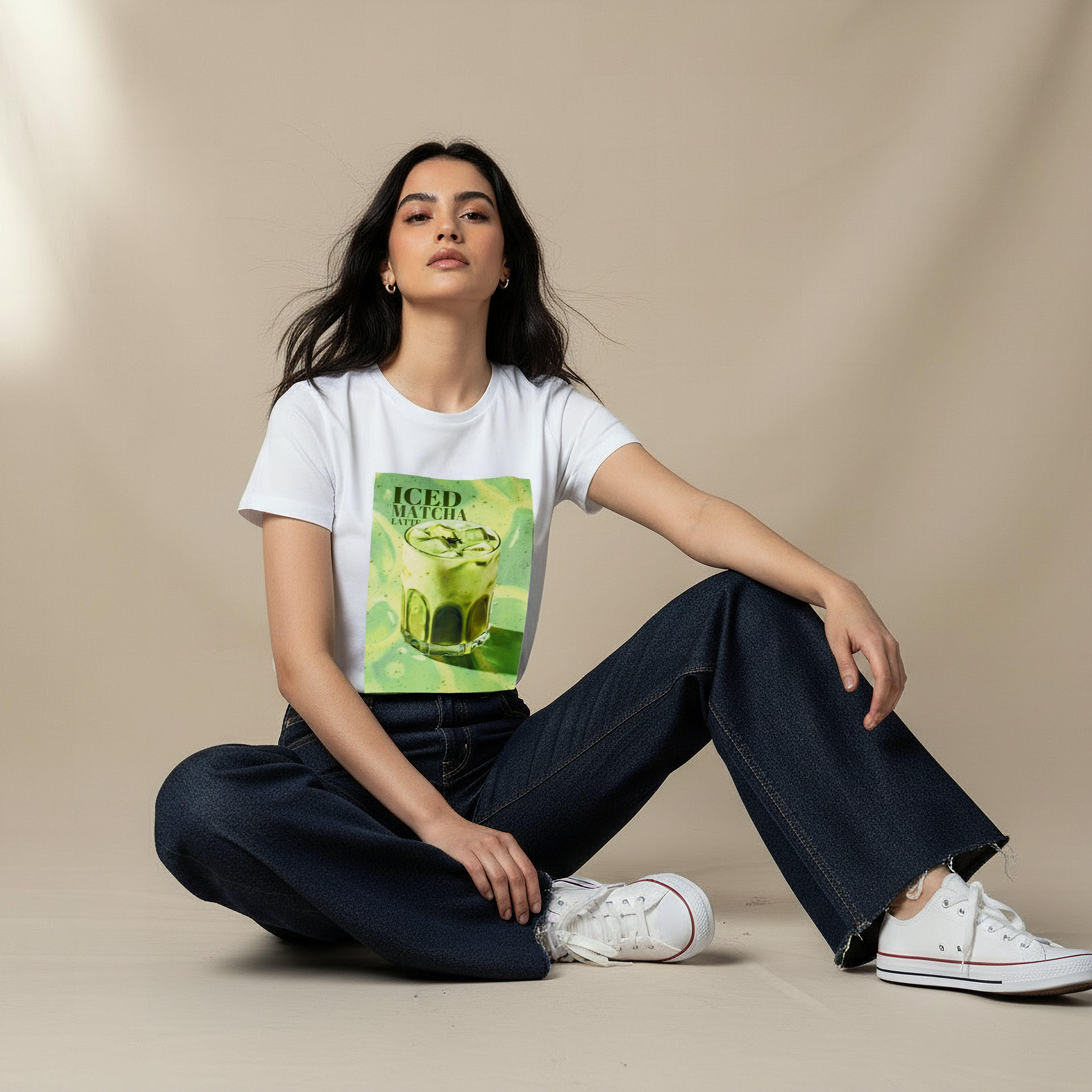 Regular Fit Cotton T-shirt with Graphic Print-women-clothing-tshirts-image-5
