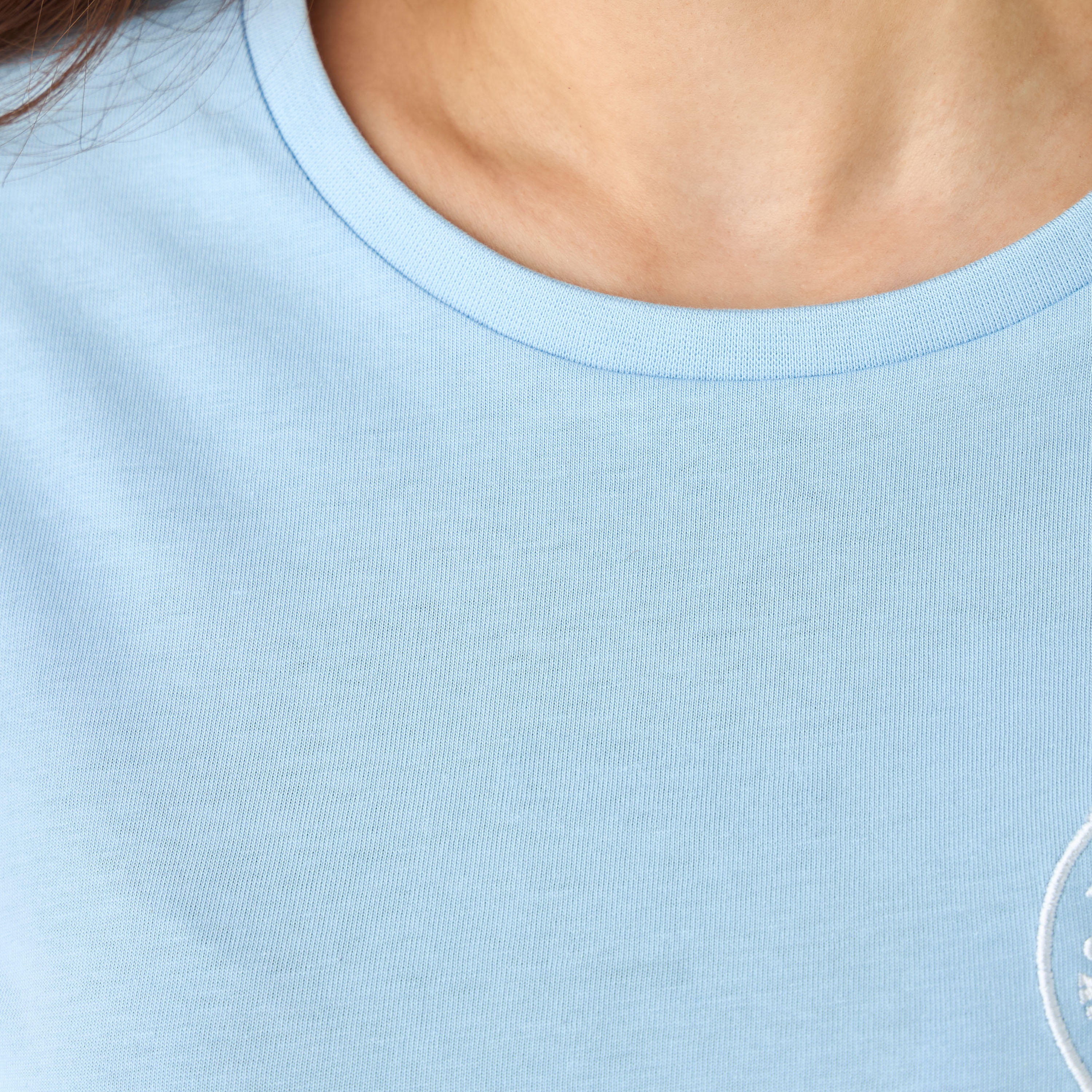 تيشيرت قطن مطرز بقصة عادية-women-clothing-tshirts-image-3