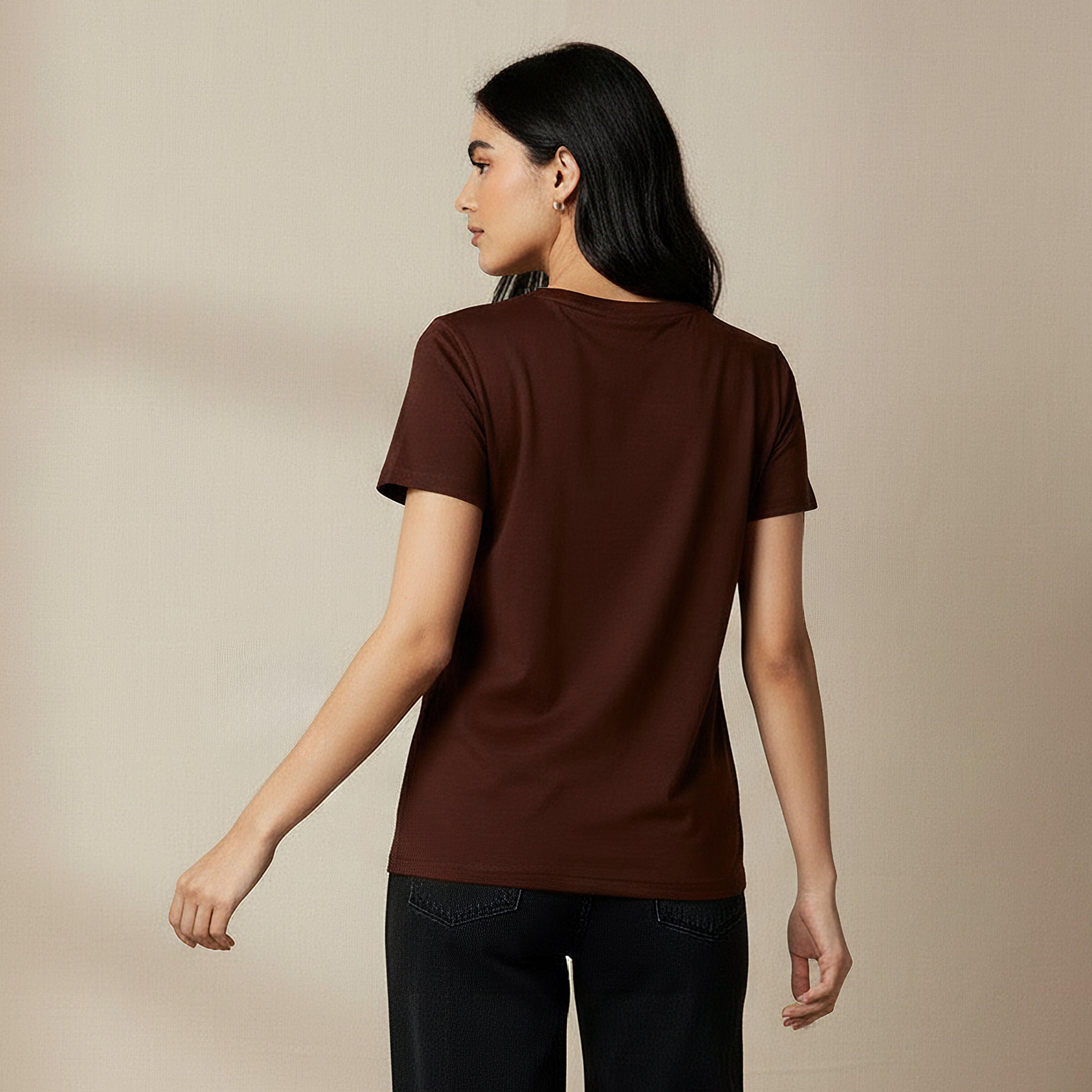 تيشيرت قطن مطرز بقصة عادية-women-clothing-tshirts-image-2