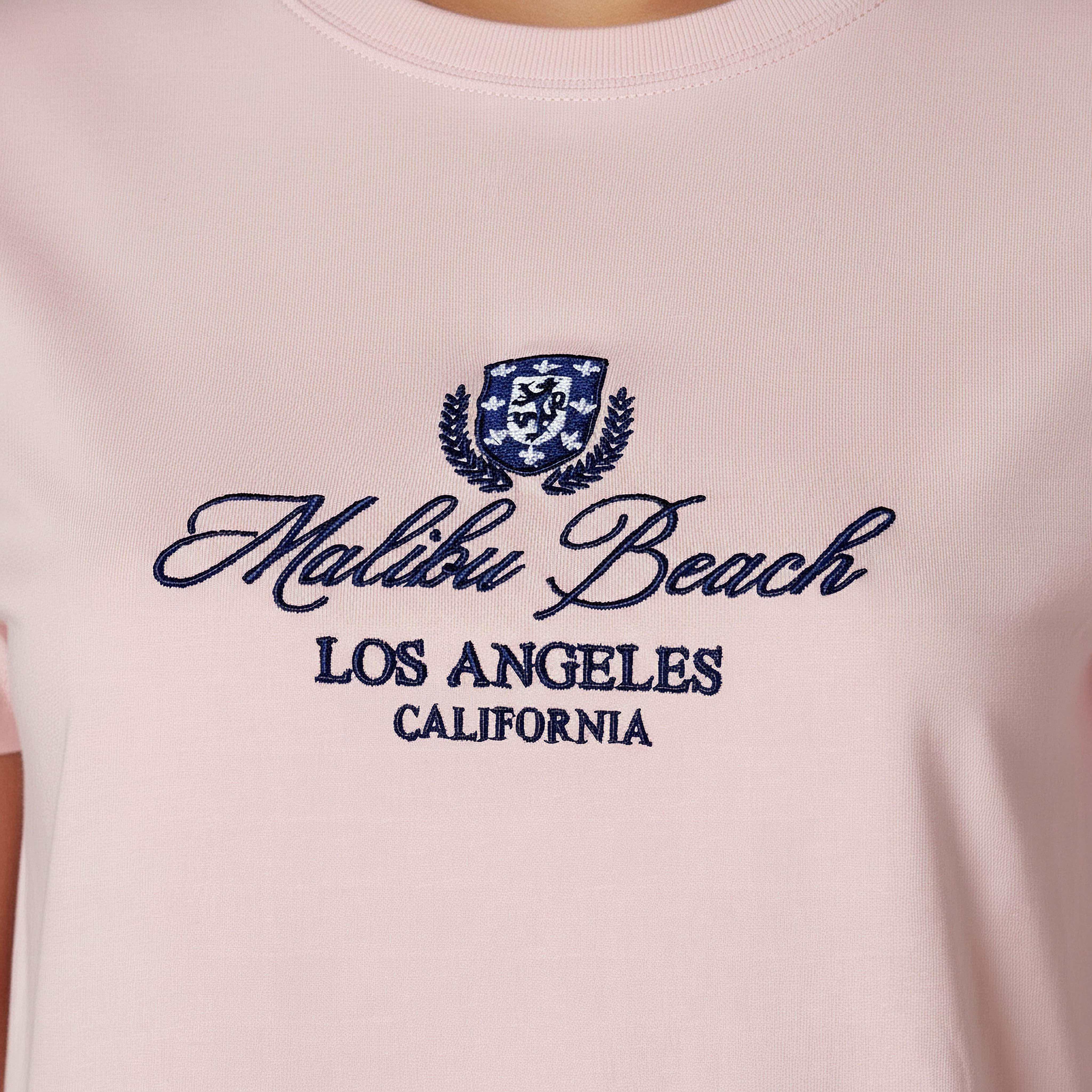 Regular Fit Cotton T-shirt with Embroidery-women-clothing-tshirts-image-3