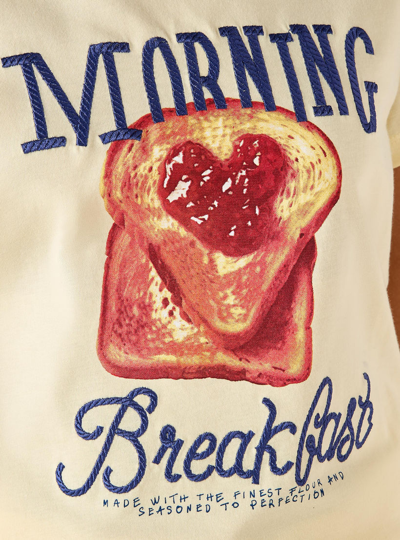 تيشيرت قطن بقصة عادية وطبعات-women-clothing-tshirts-image-7