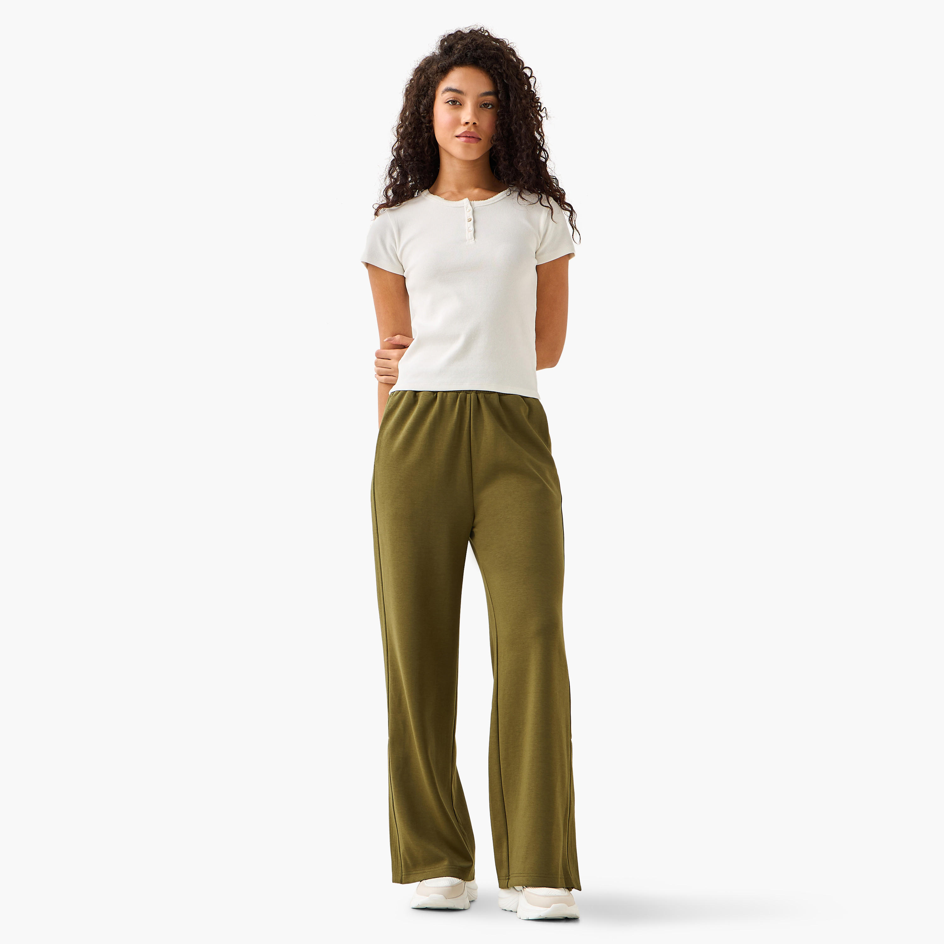 T-shirt with Ribbed Texture-women-clothing-tshirts-image-3