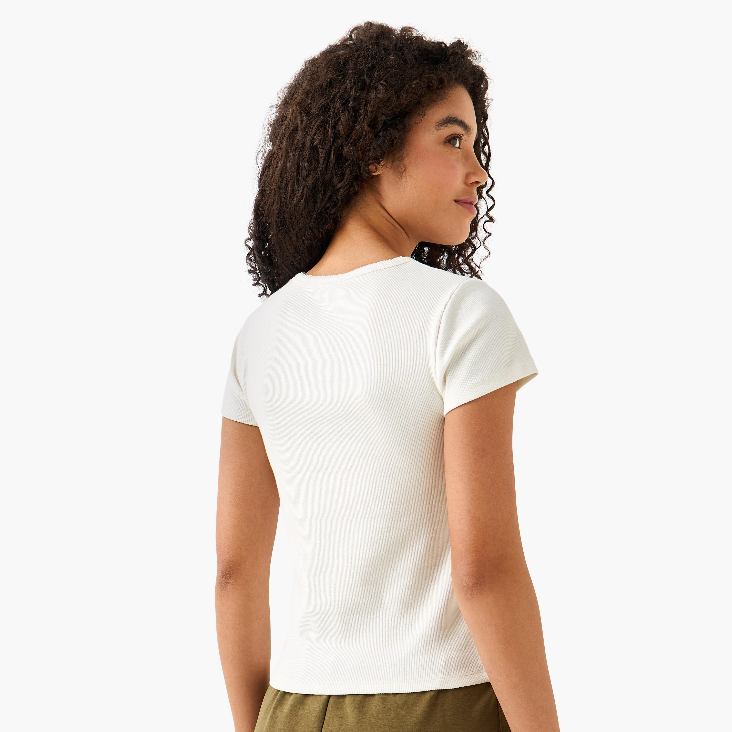 T-shirt with Ribbed Texture-women-clothing-tshirts-image-5
