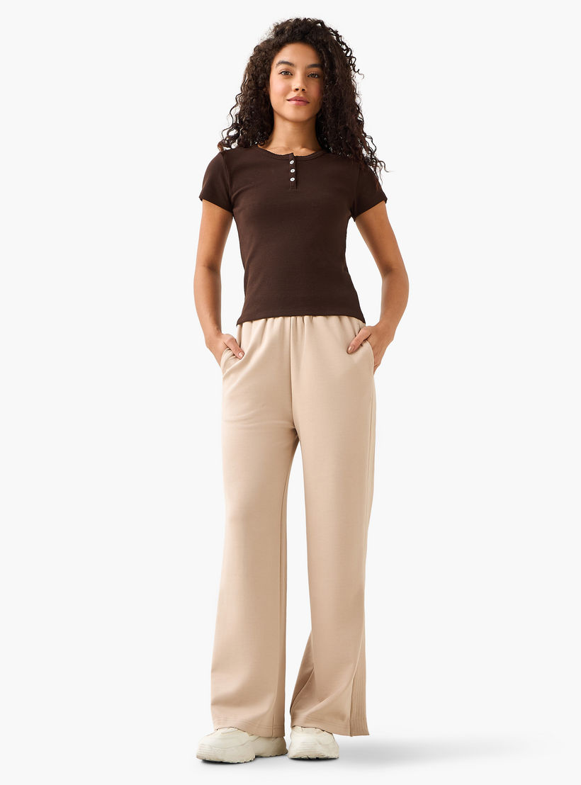 تيشيرت بملمس مضلع بارز-women-clothing-tshirts-image-3