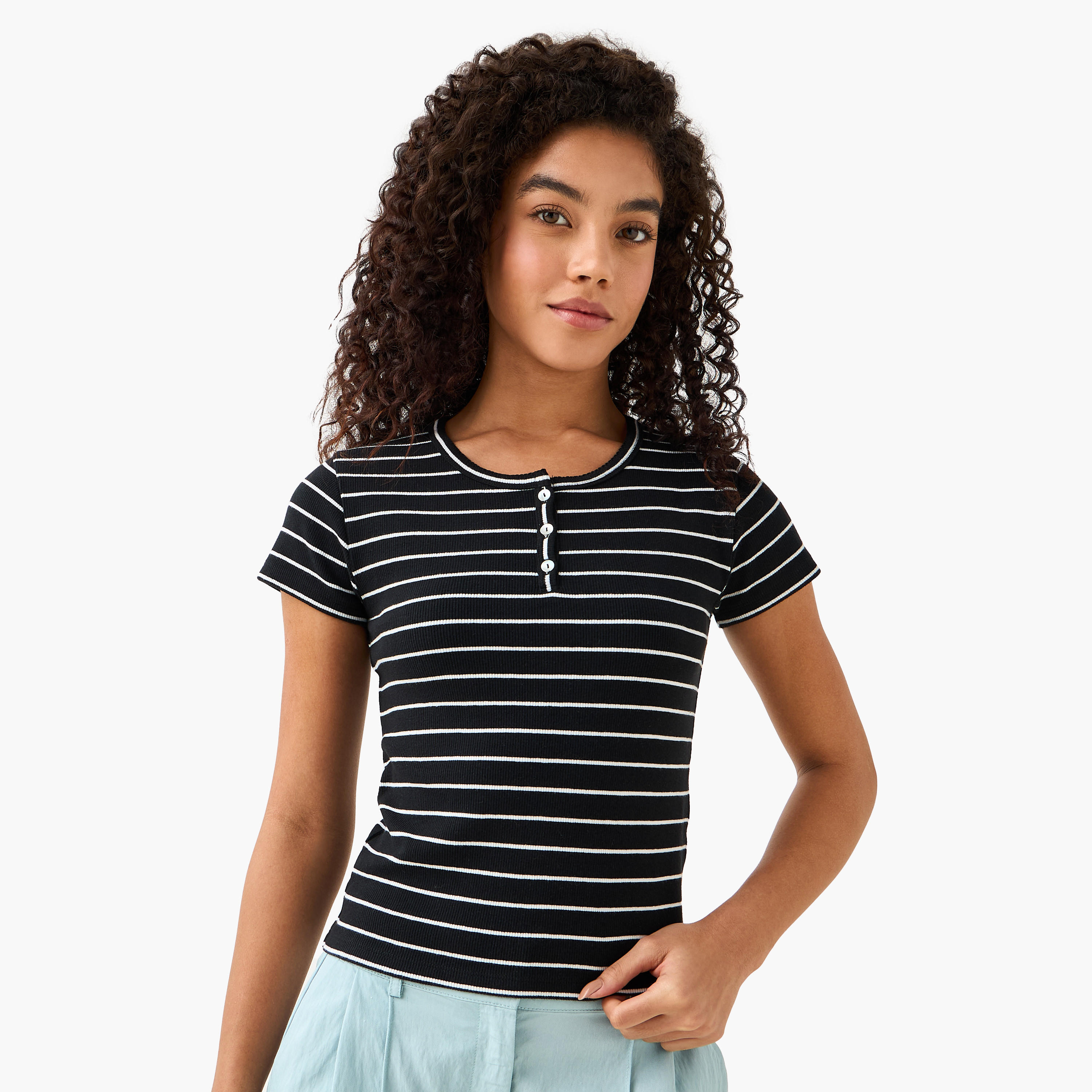 تيشيرت مخطط-women-clothing-tshirts-image-5