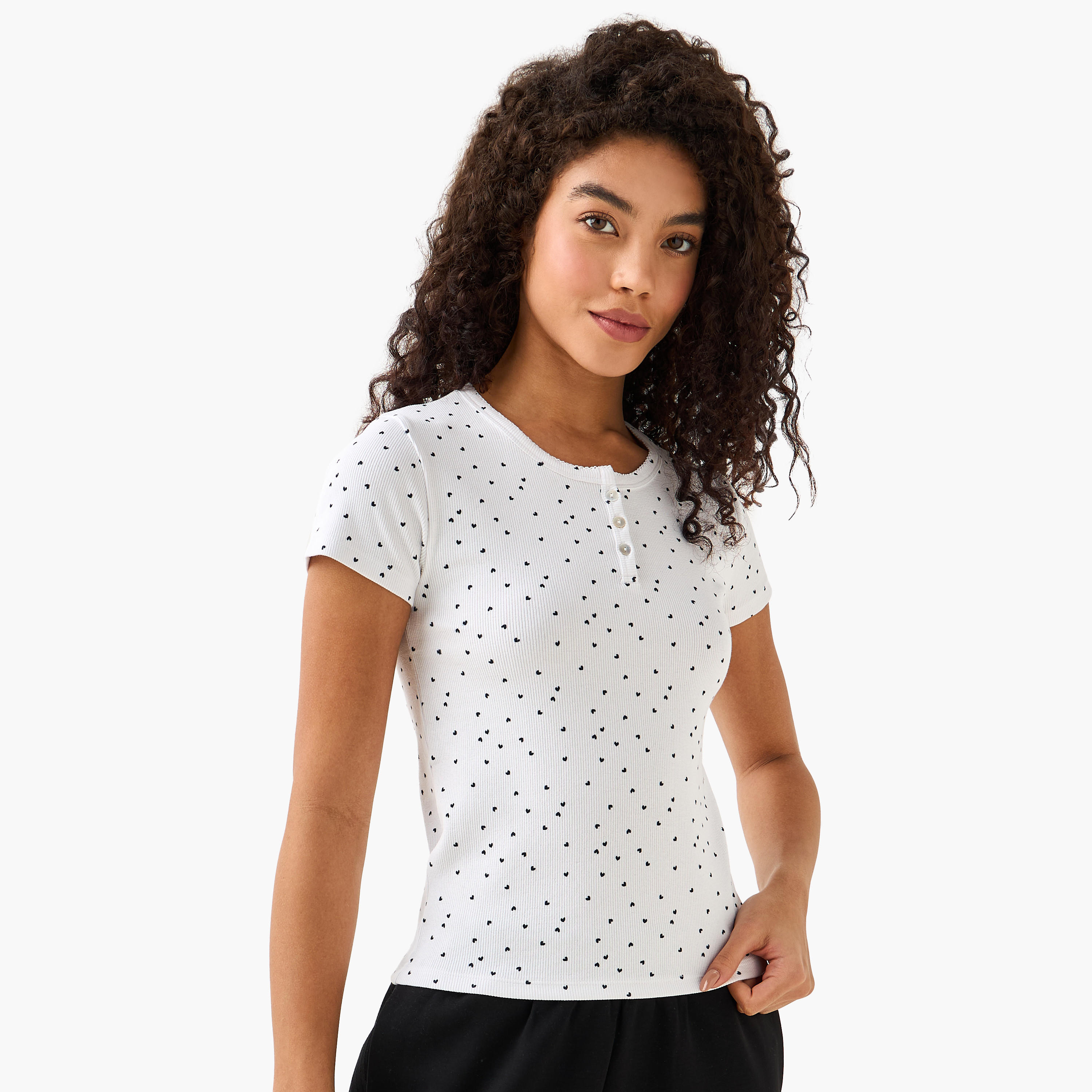 T-shirt with Heart Print-women-clothing-tshirts-image-3