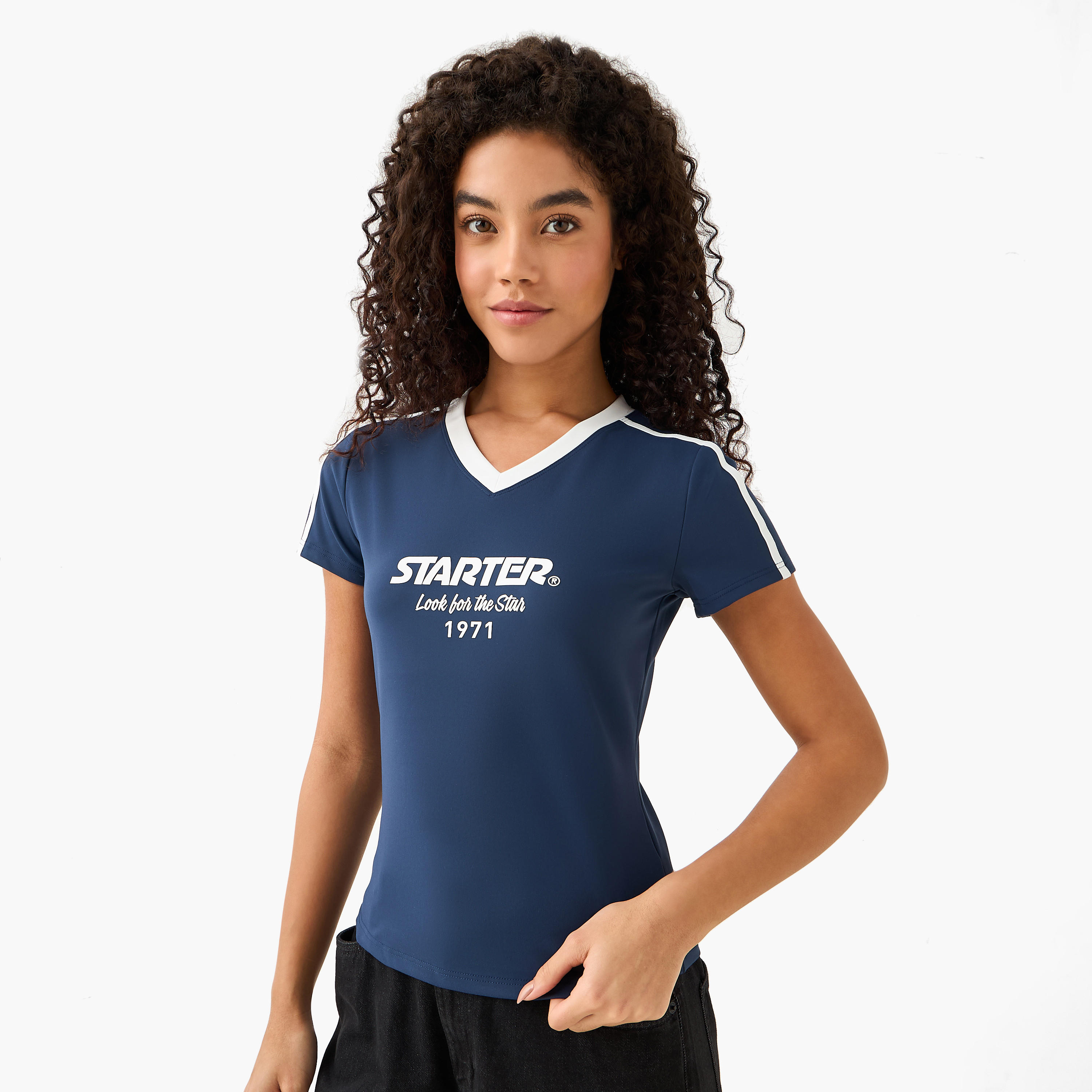 Starter T-shirt with Print-women-clothing-tshirts-image-4