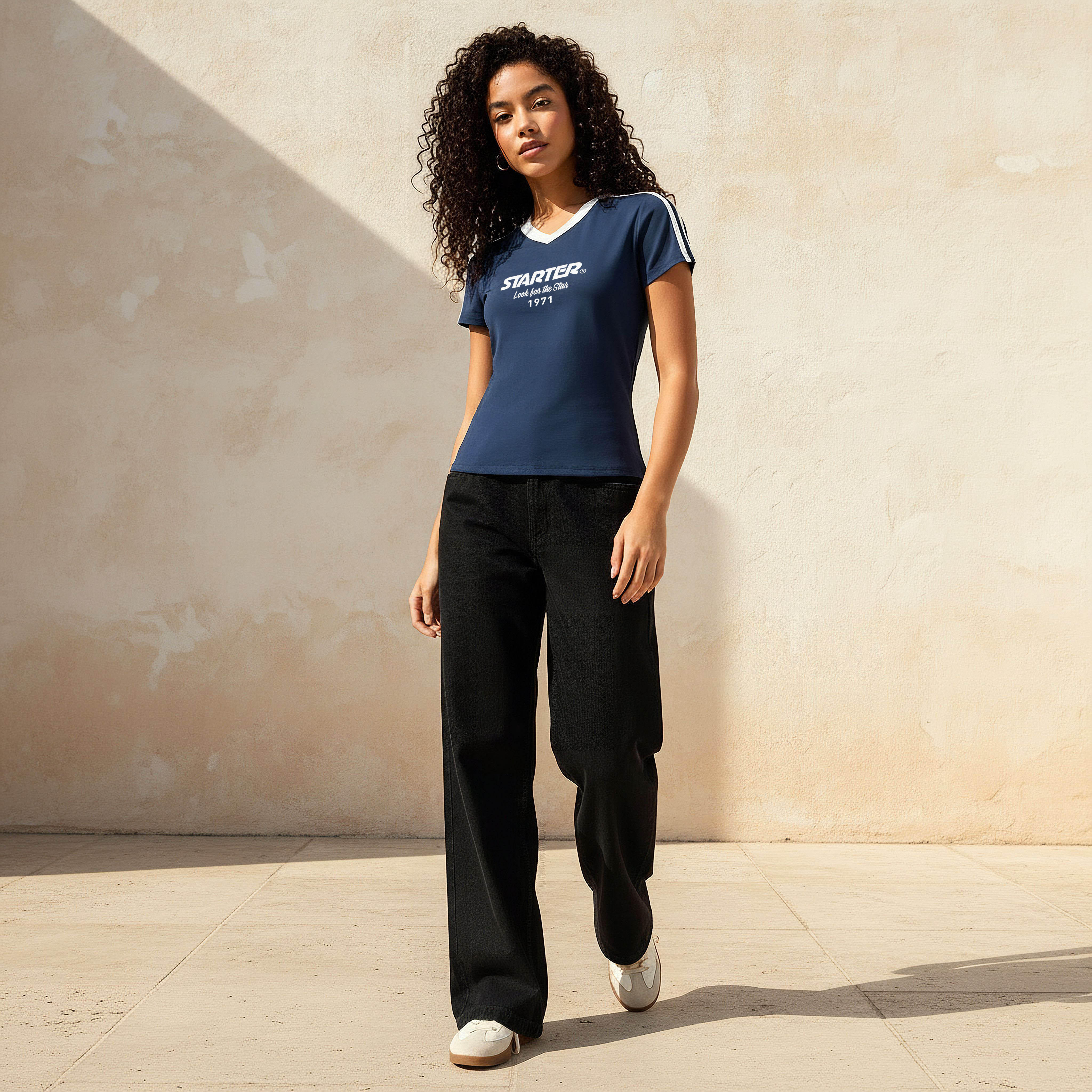 Starter T-shirt with Print-women-clothing-tshirts-image-3