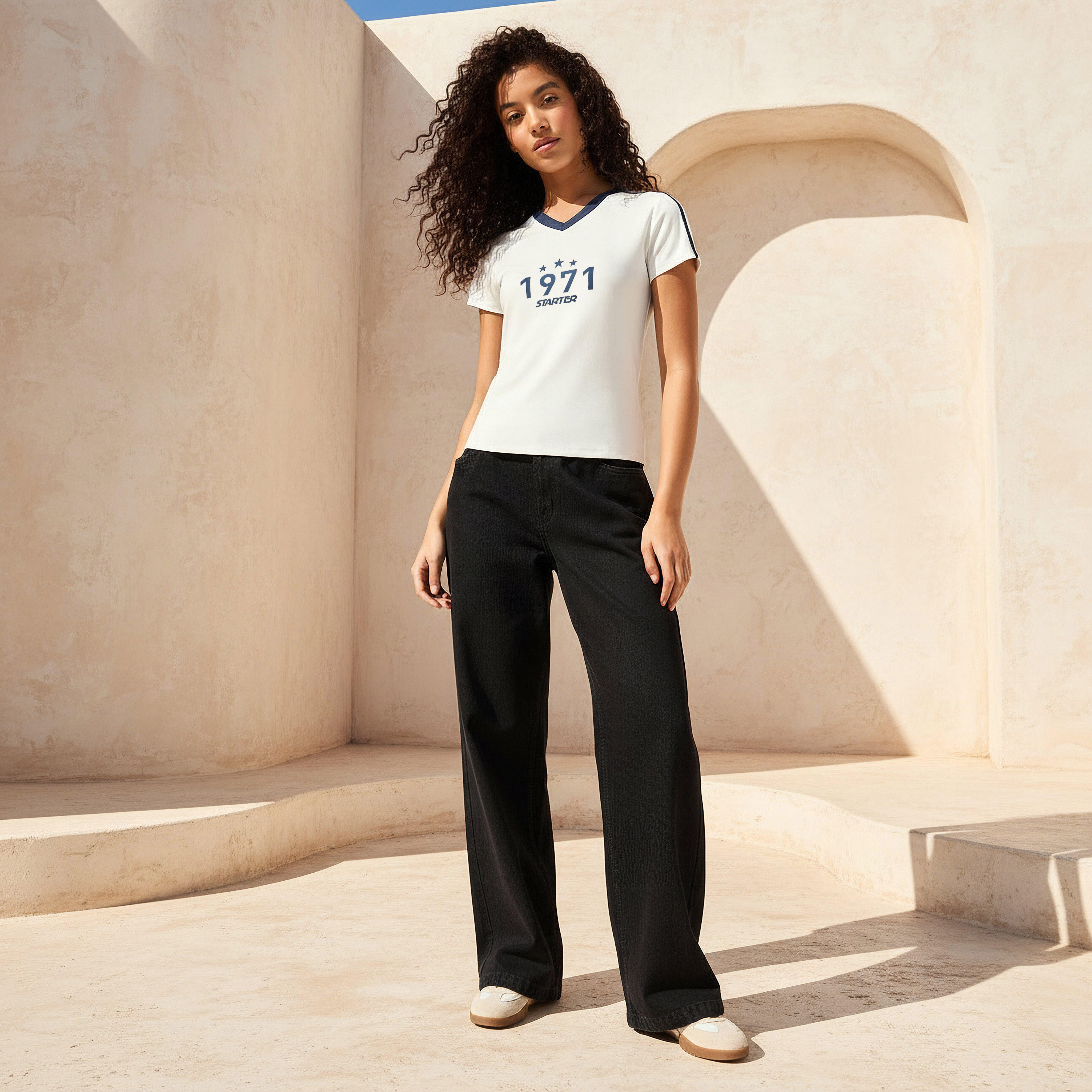 Starter T-shirt with Print-women-clothing-tshirts-image-2
