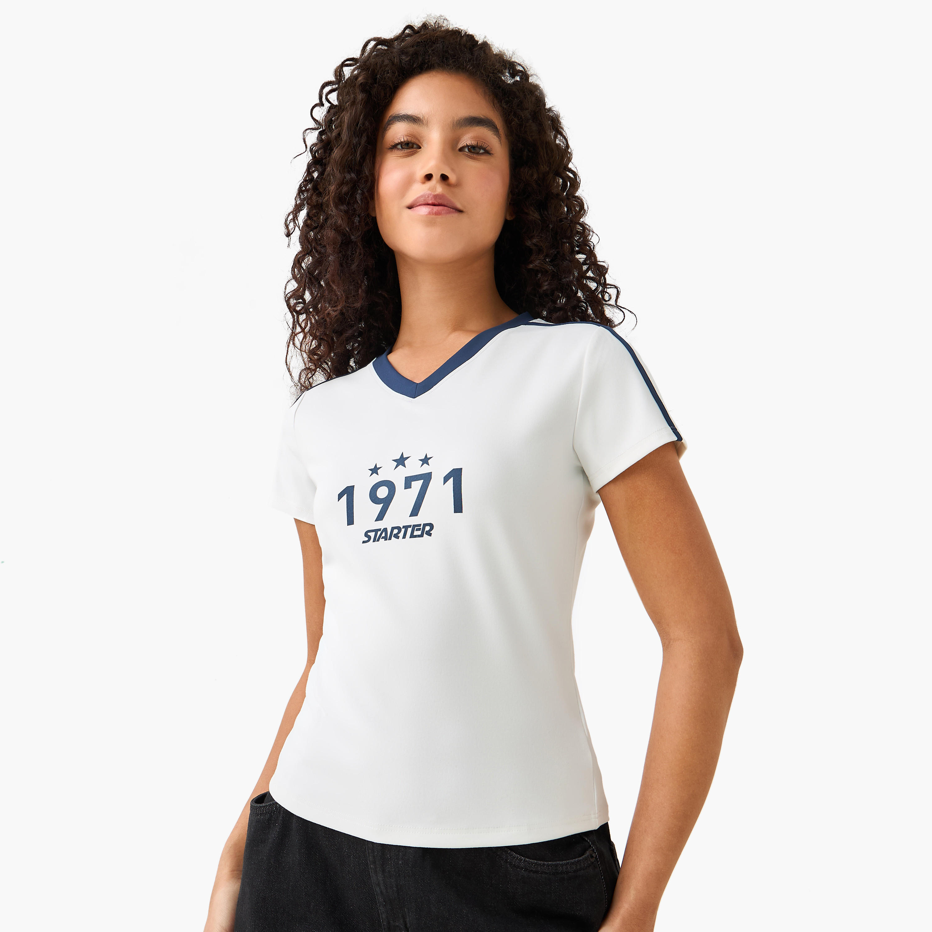 Starter T-shirt with Print-women-clothing-tshirts-image-3