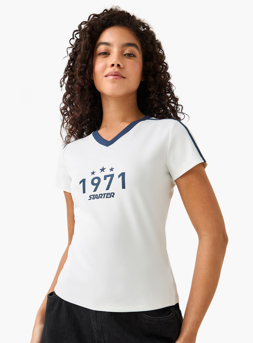 Starter T-shirt with Print-women-clothing-tshirts-image-3