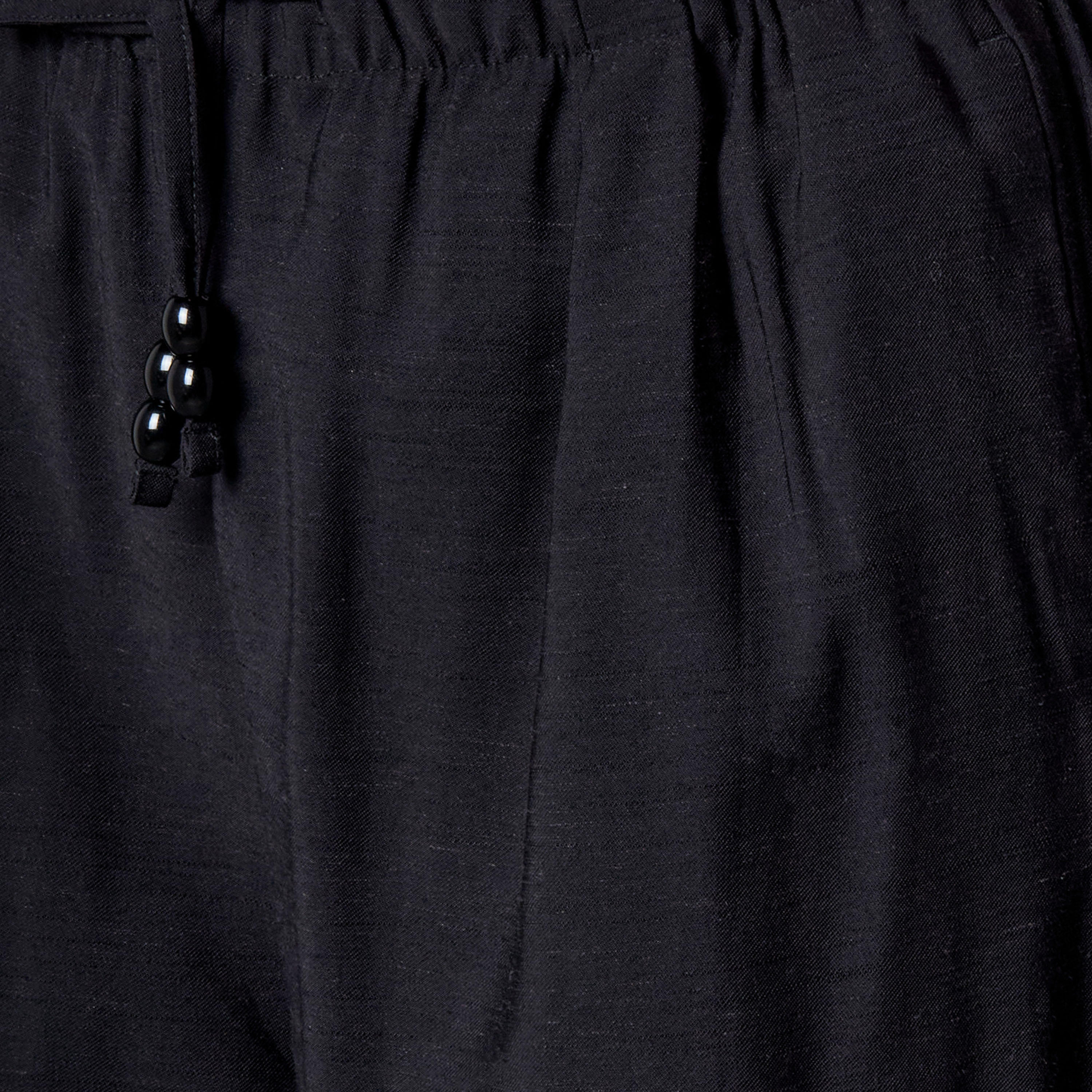 Regular Fit Mid Rise Wide Leg Linen Blend Pants-women-clothing-coordsets-image-2