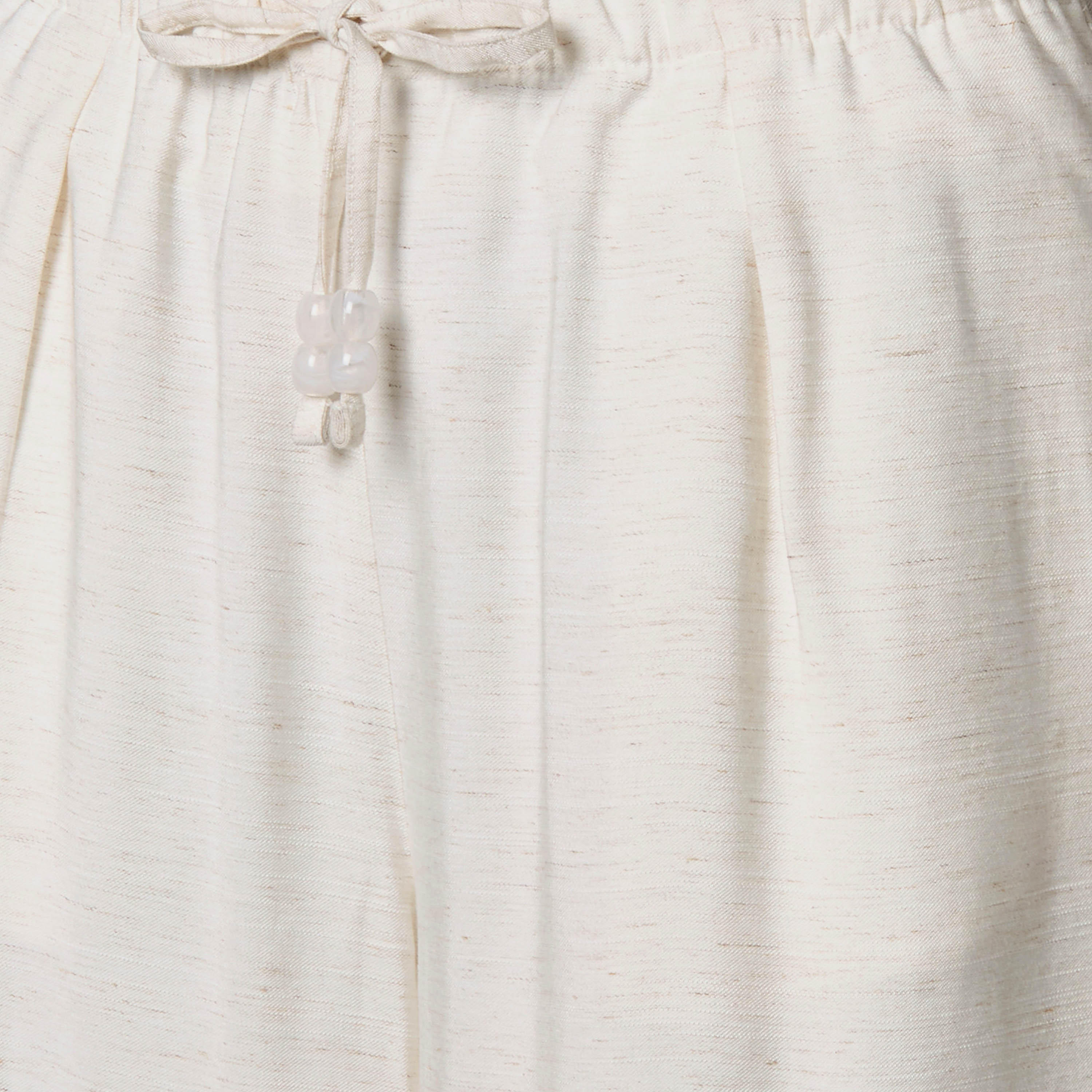 Regular Fit Mid Rise Wide Leg Linen Blend Pants-women-clothing-coordsets-image-2