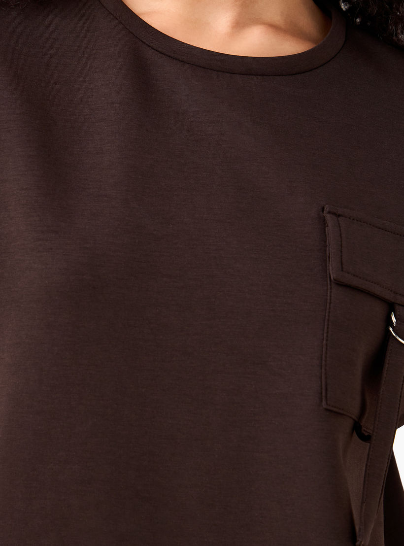 Boxy Modal Blend T-shirt with Utility Pocket-women-clothing-coordsets-image-5