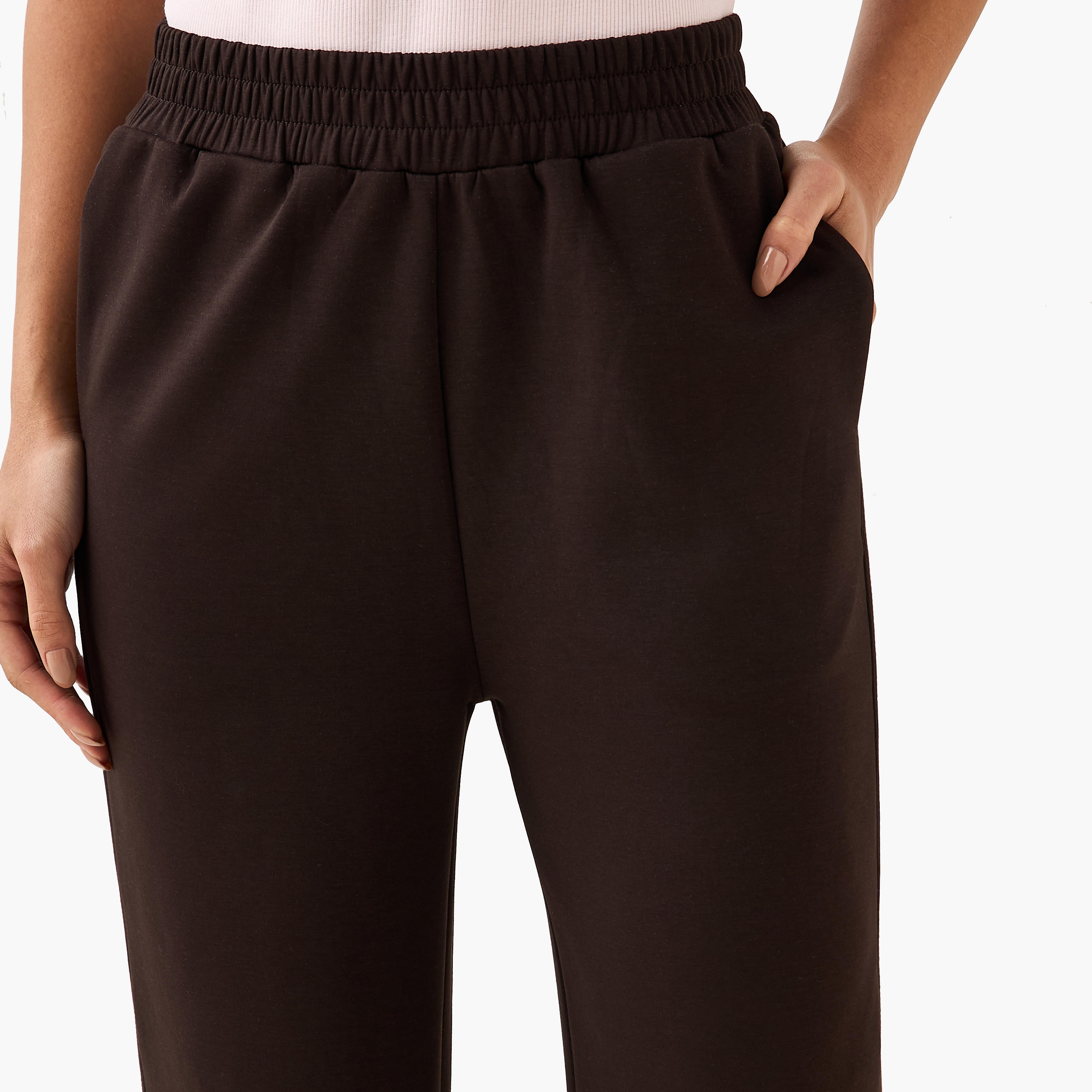 Mid-Rise Wide Leg Pants with Pockets-women-clothing-coordsets-image-5