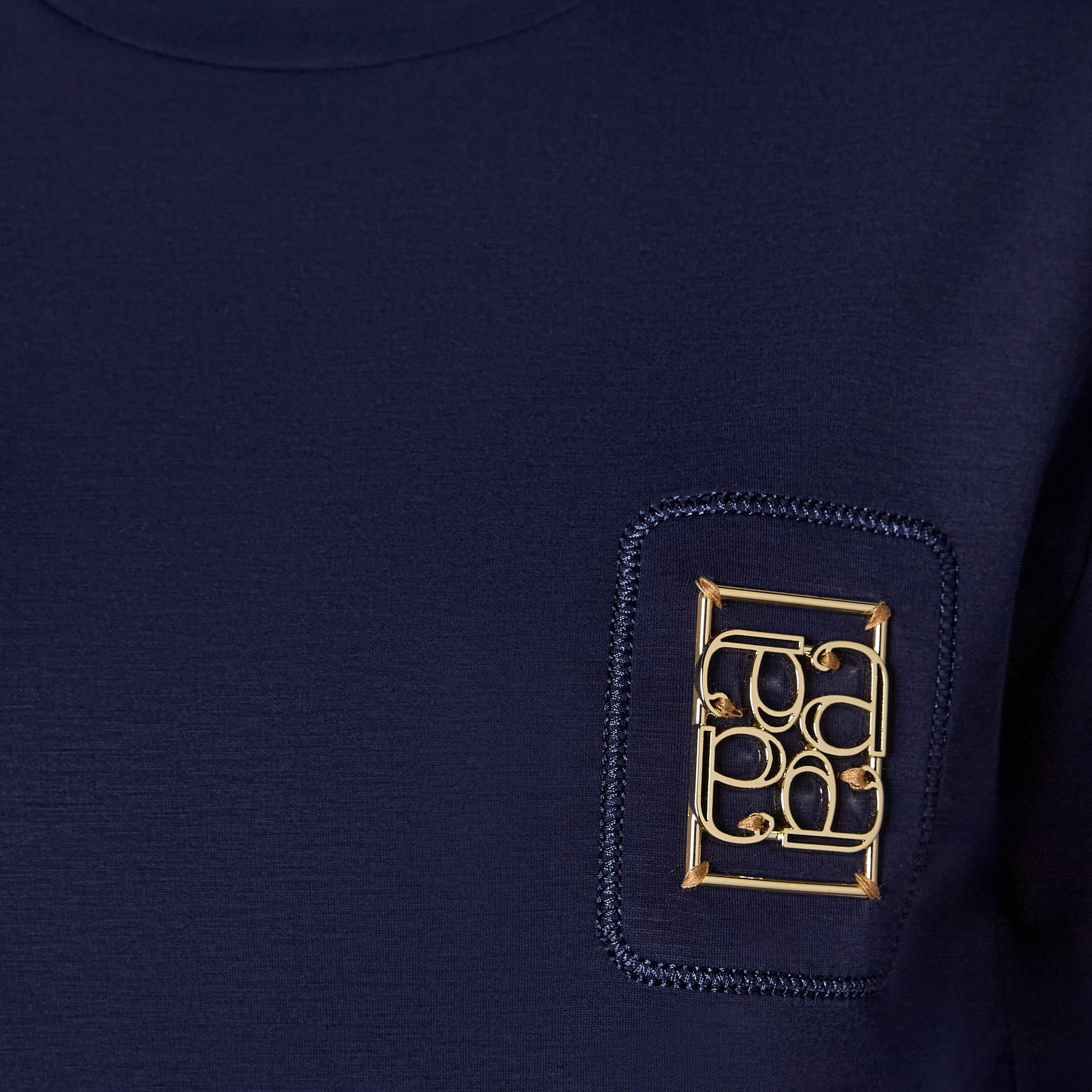 Regular Fit T-shirt with Metal Applique Detail-women-clothing-tshirts-image-4