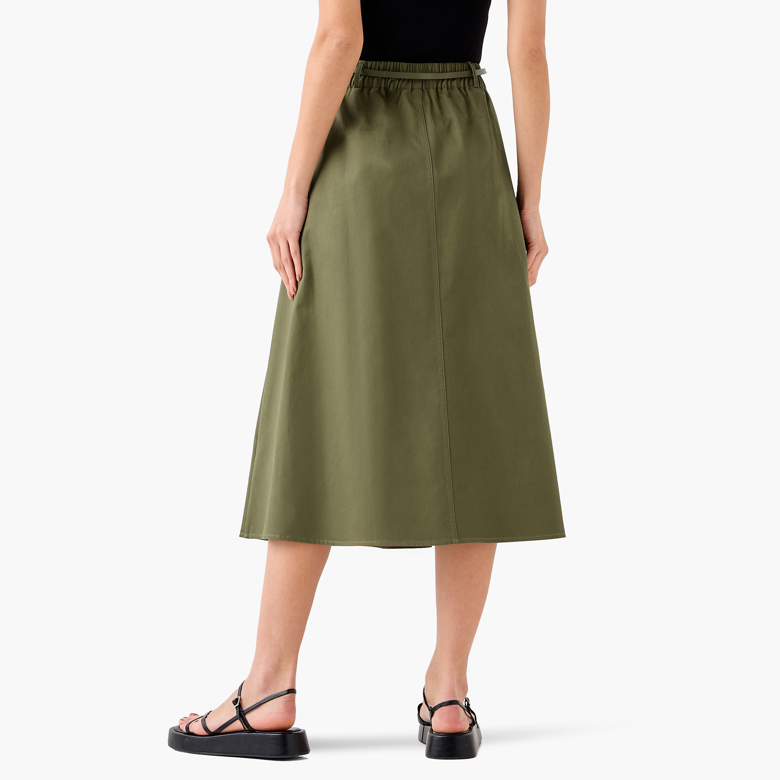 تنورة ميدي قطن بحزام وجيوب-women-clothing-bottoms-skirts-image-5