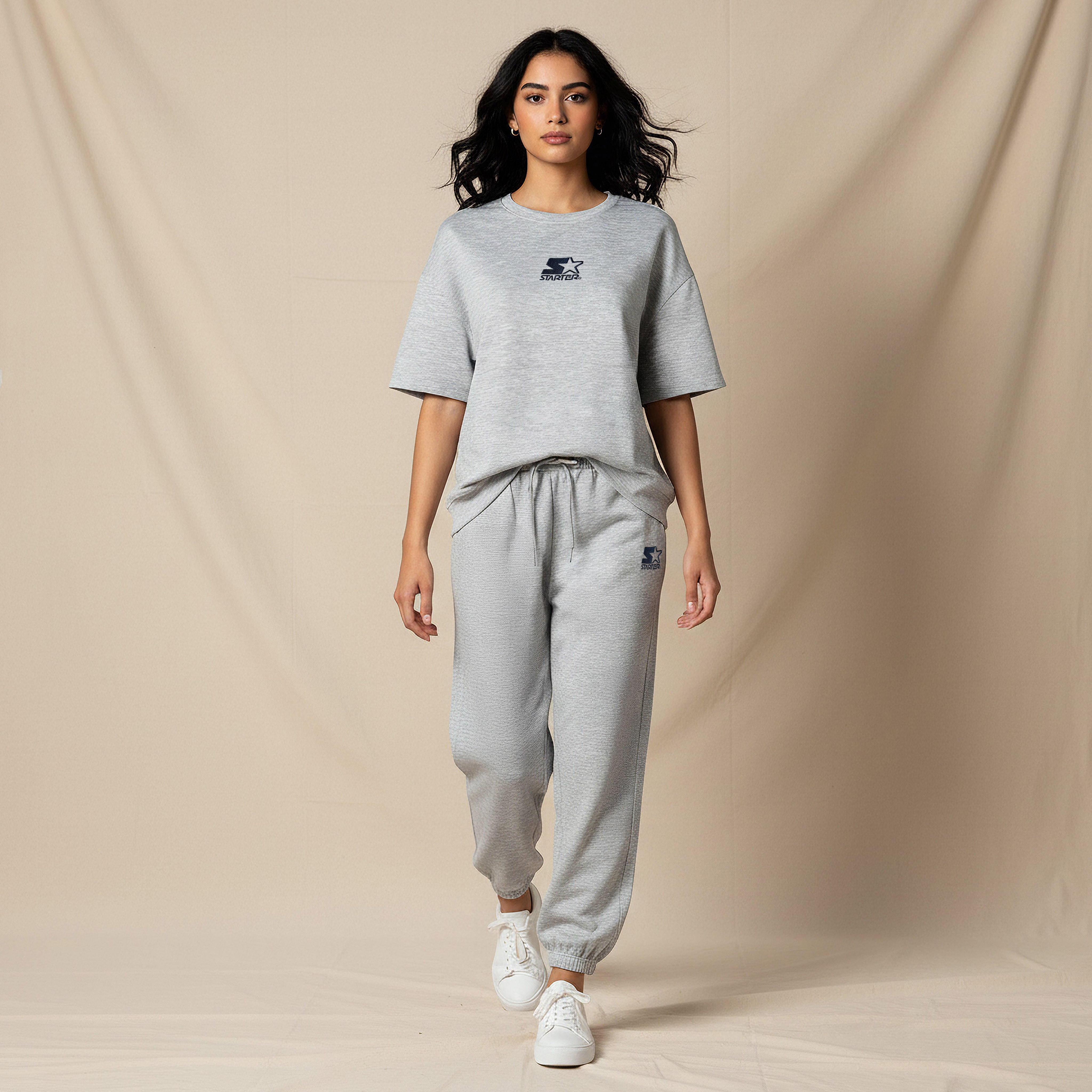 Starter Regular Fit T-shirt with Embroidery-women-clothing-coordsets-image-5
