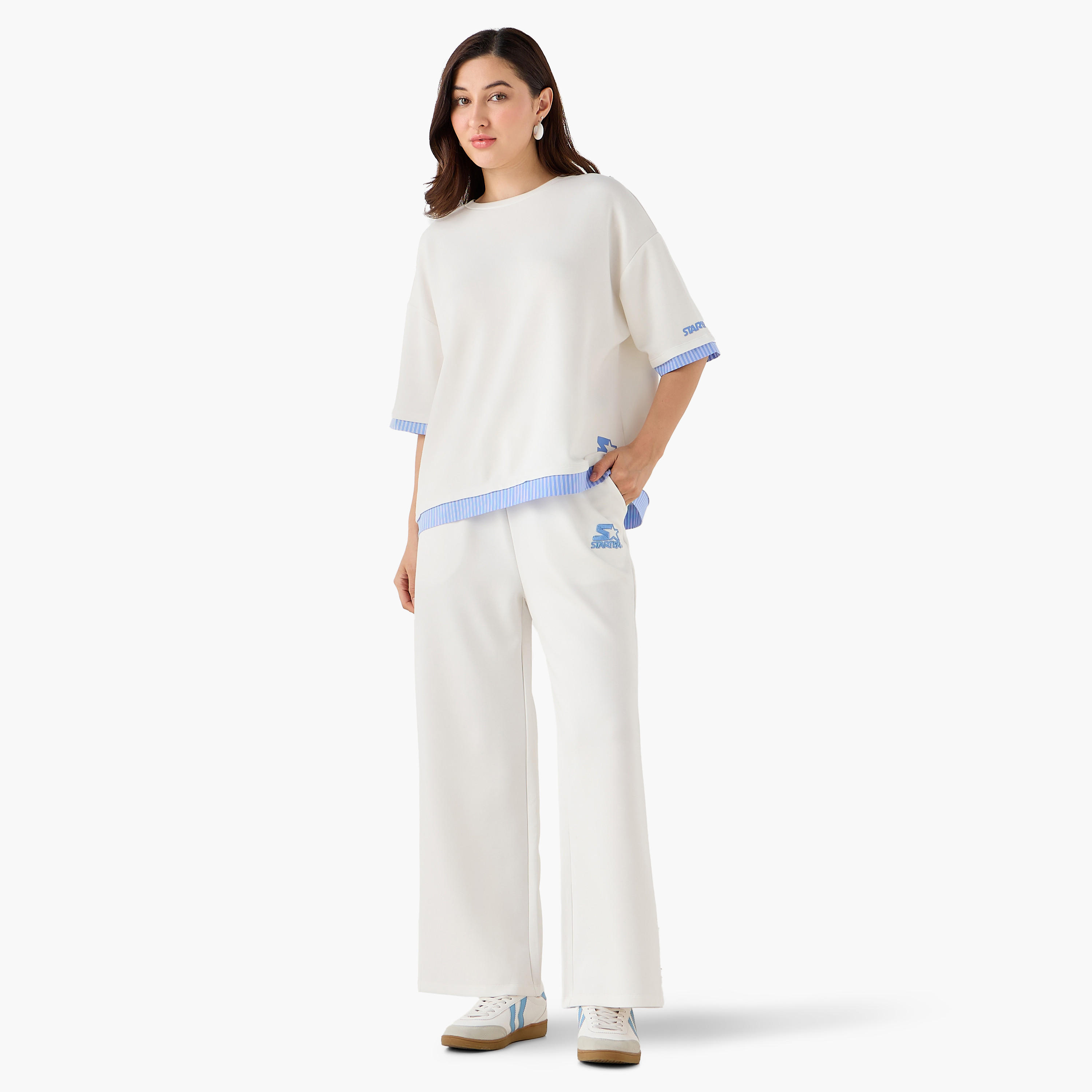 بنطلون رياضي بقصة مستقيمة وجيوب من ستارتر-women-clothing-bottoms-joggers-image-3