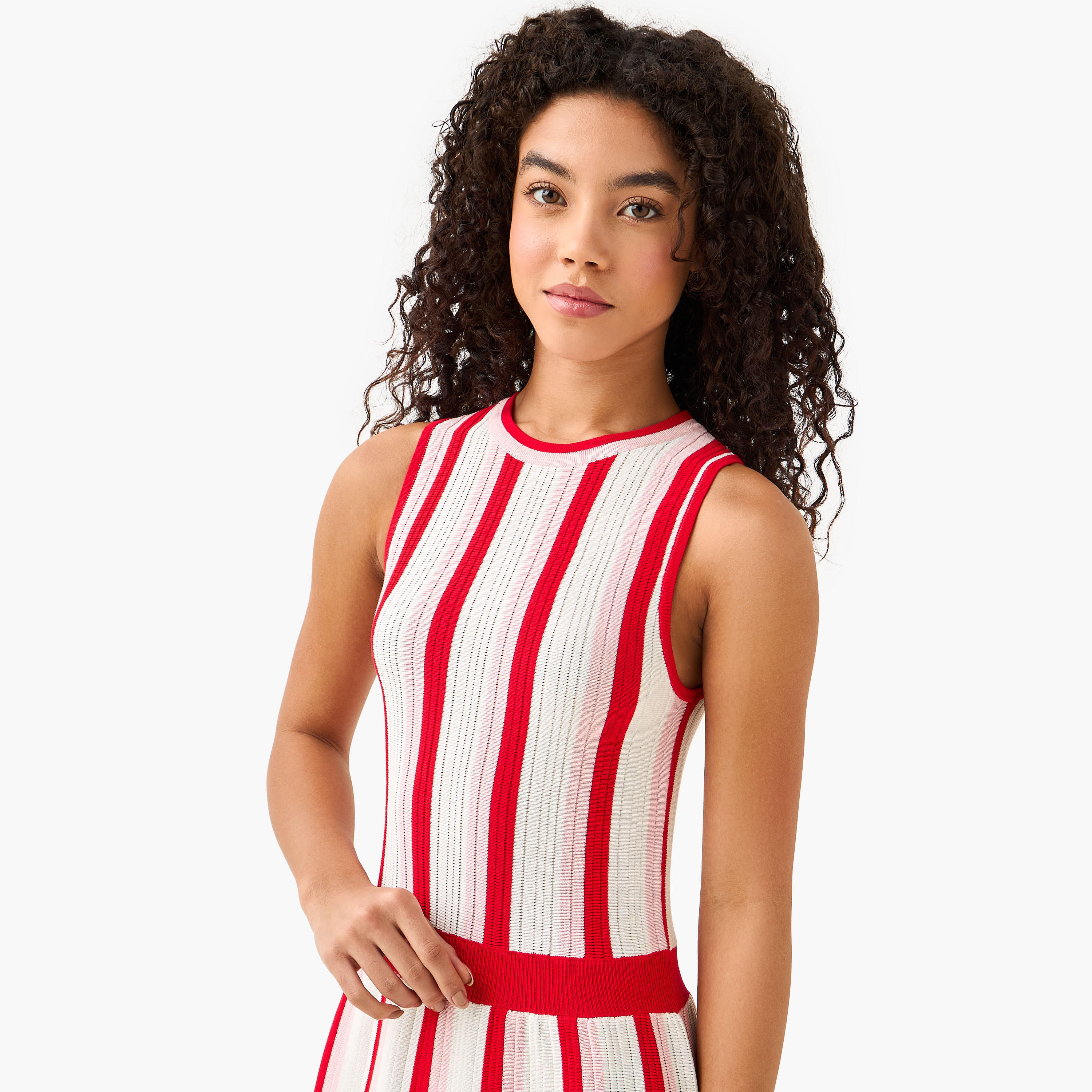 Striped Sleeveless A-Line Midi Dress-women-clothing-dresses-image-7