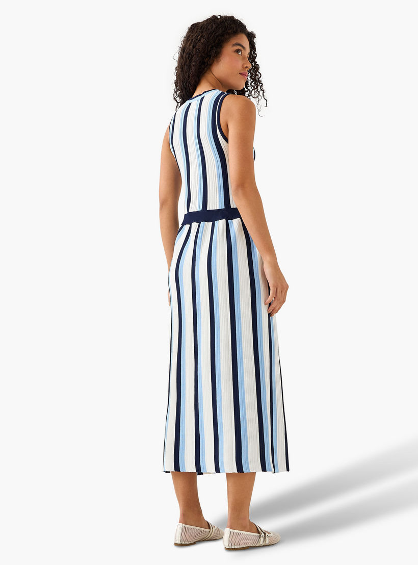 Striped Sleeveless A-Line Midi Dress-women-clothing-dresses-image-5