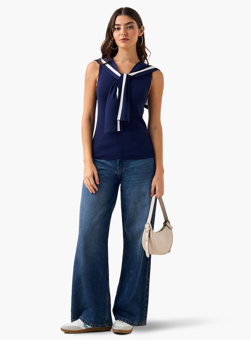 Sailor Tank Top with Tie-Ups-women-clothing-shirtsandblouses-blouses-image-4