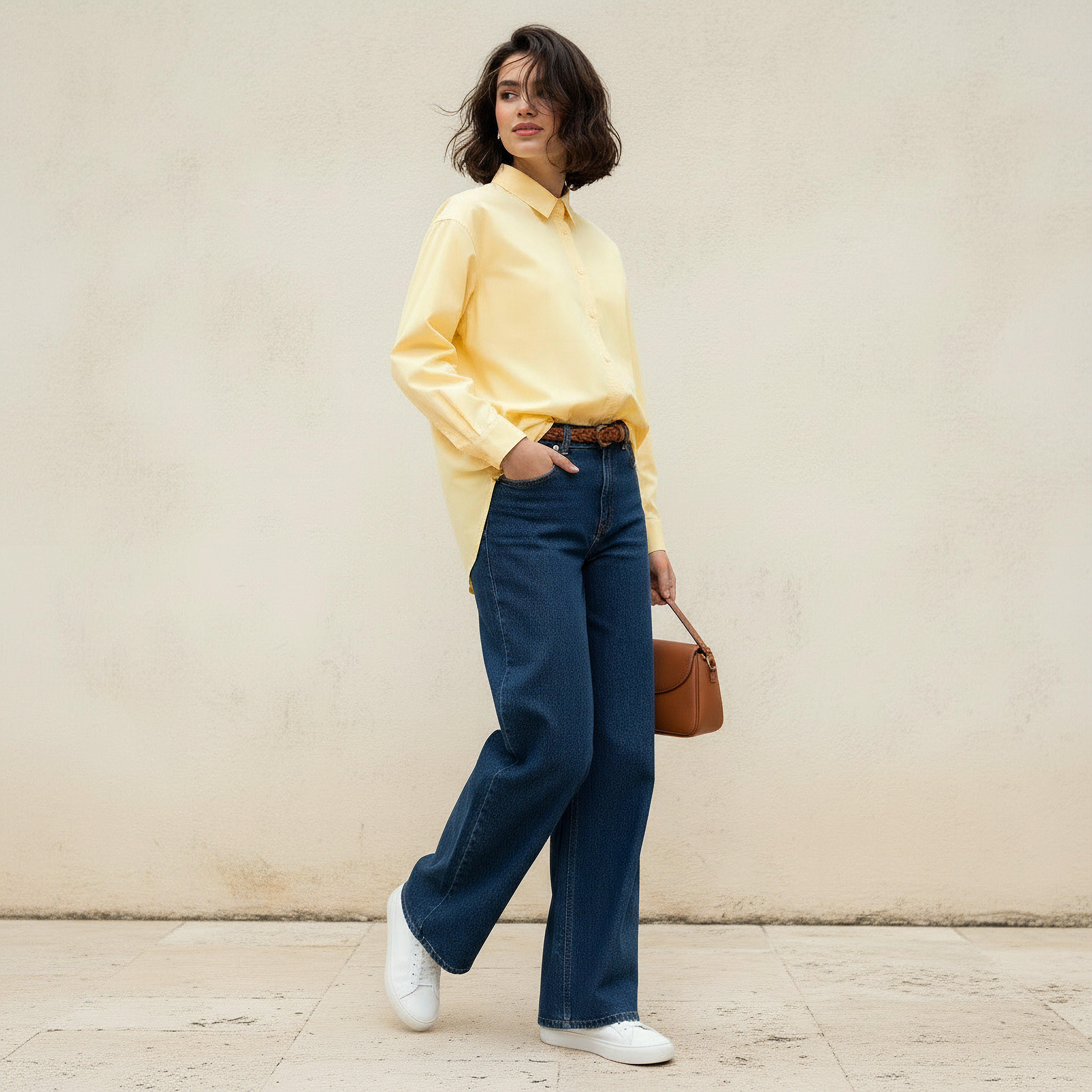 Oversized Cotton Shirt with High-Low Hem-women-clothing-shirtsandblouses-shirts-image-3