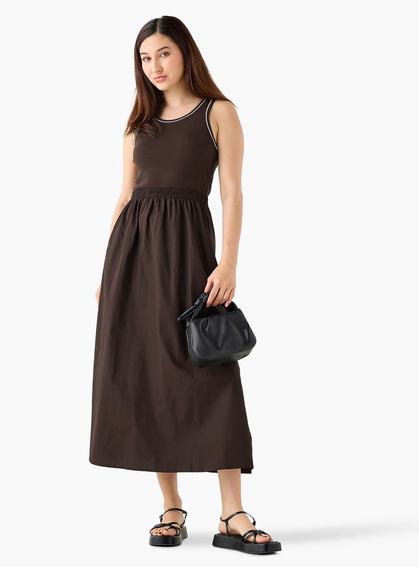 Ribbed Maxi Dress with Pockets-women-clothing-dresses-image-4