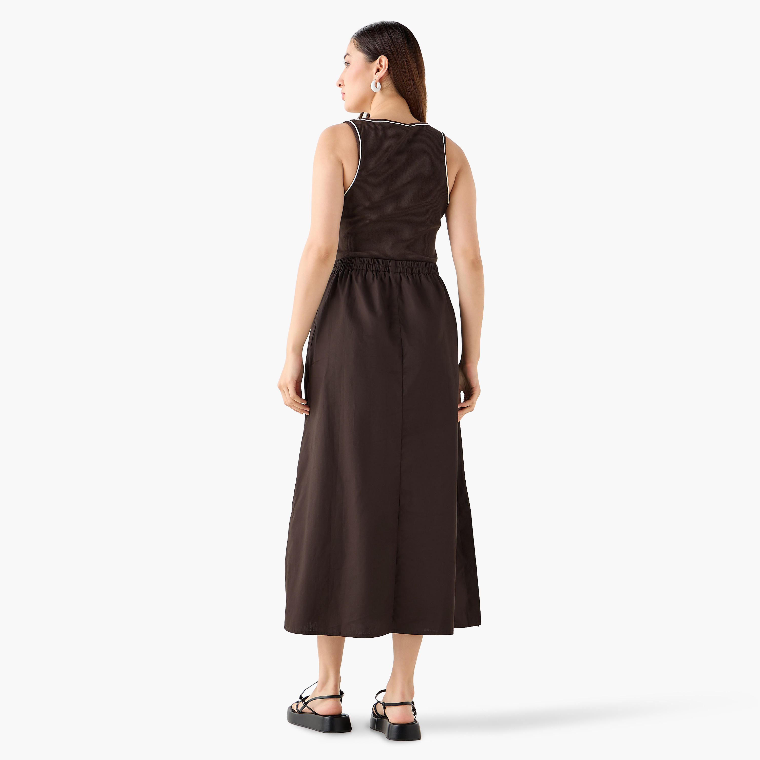 Ribbed Maxi Dress with Pockets-women-clothing-dresses-image-5