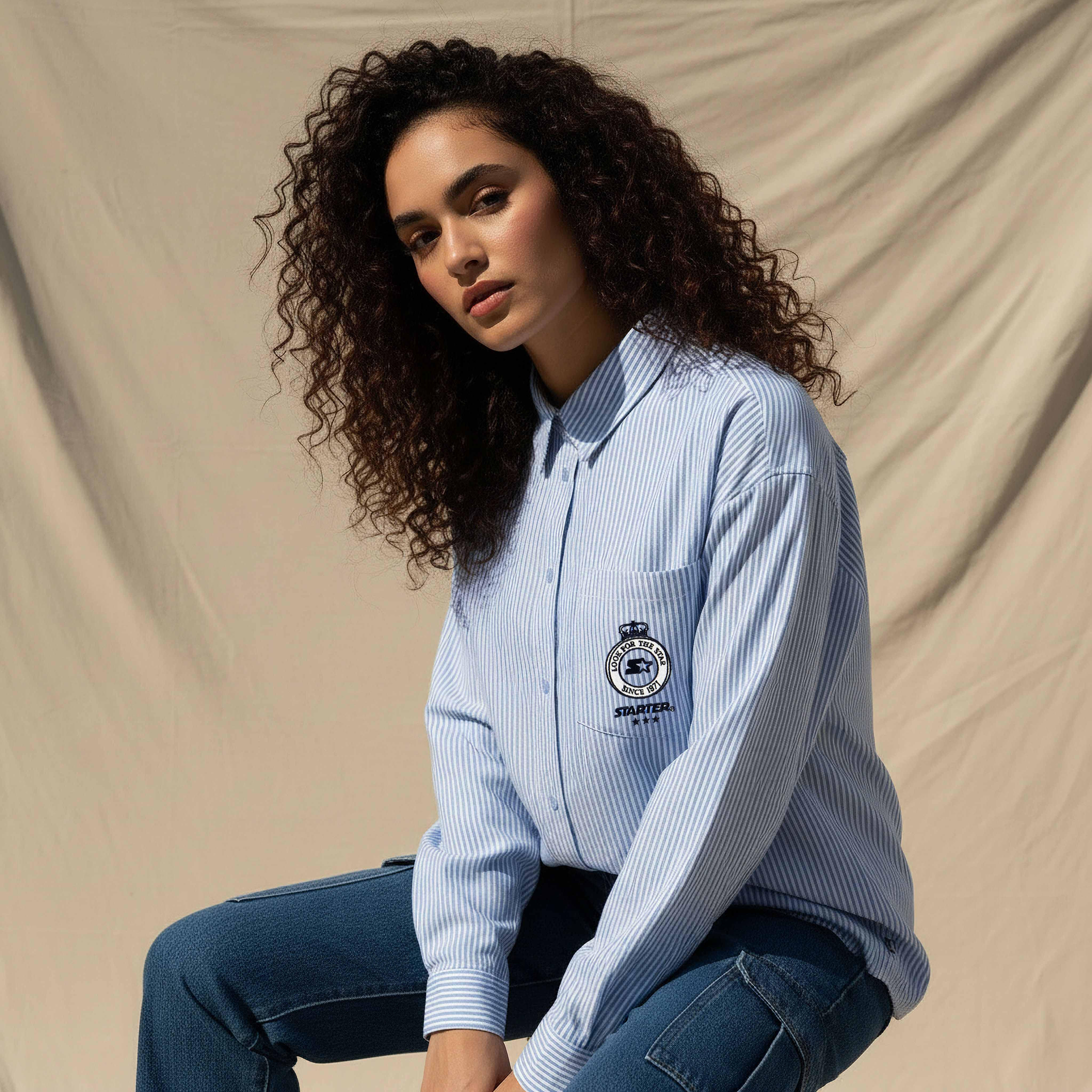 Starter Shirt with Pocket-women-clothing-shirtsandblouses-shirts-image-1