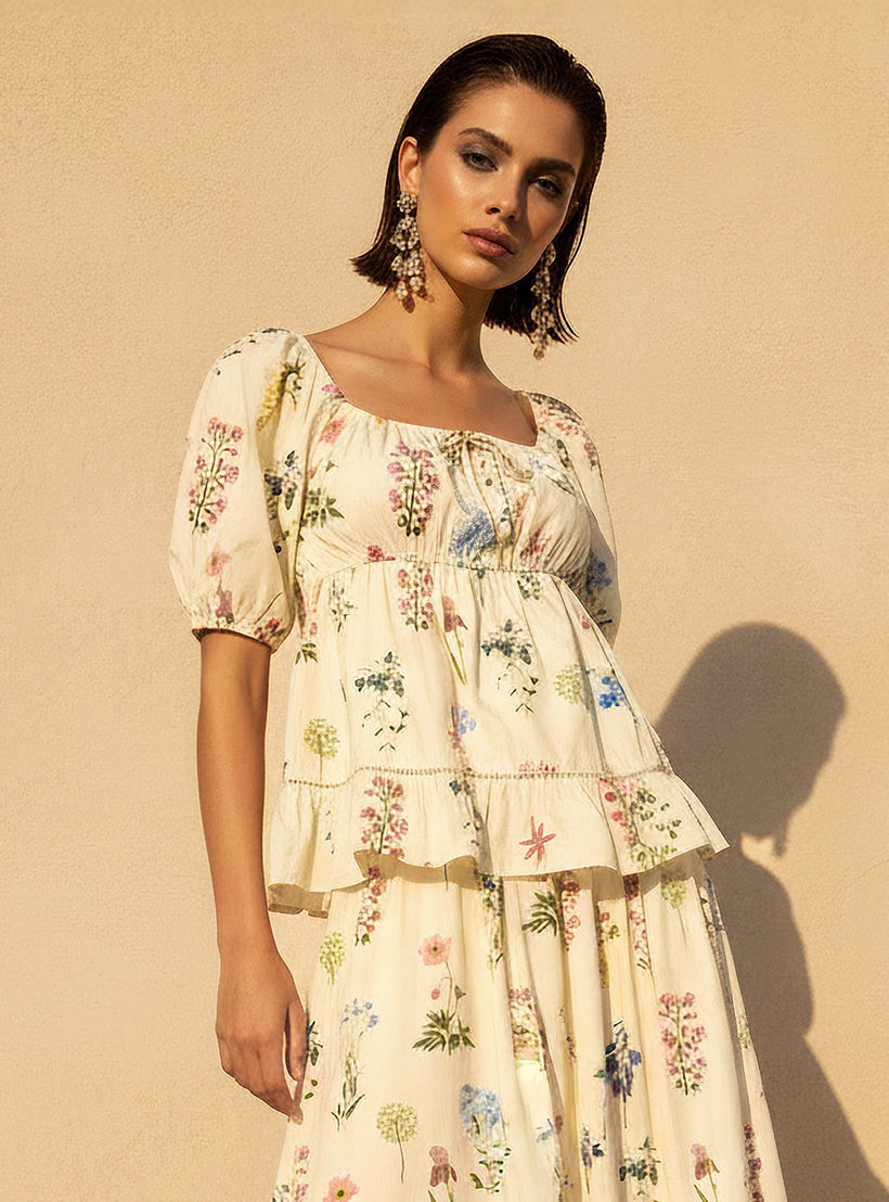 Cotton Top with Botanical Print-women-clothing-shirtsandblouses-blouses-image-1