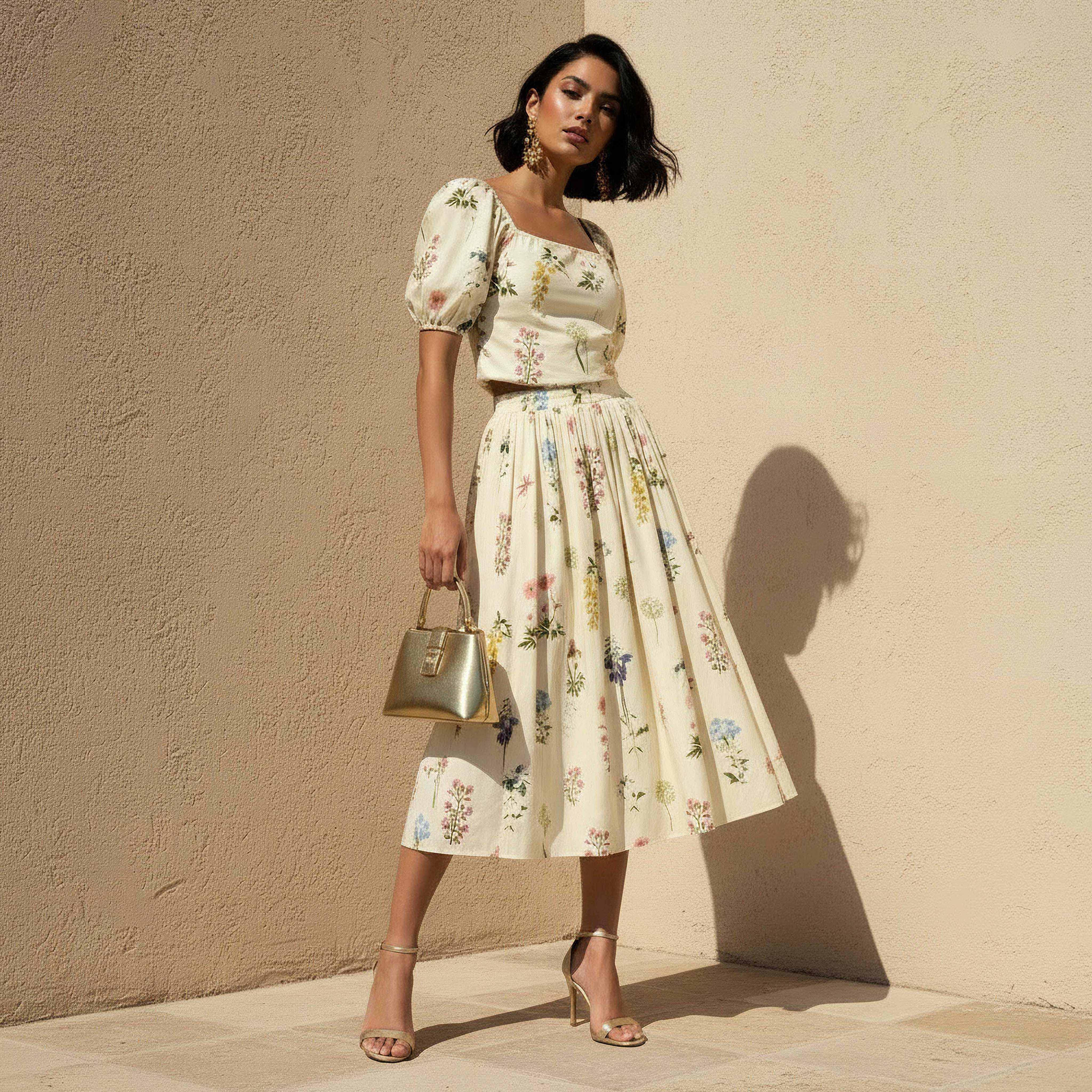 Midi A-line Skirt with Floral Print-women-clothing-bottoms-skirts-image-3