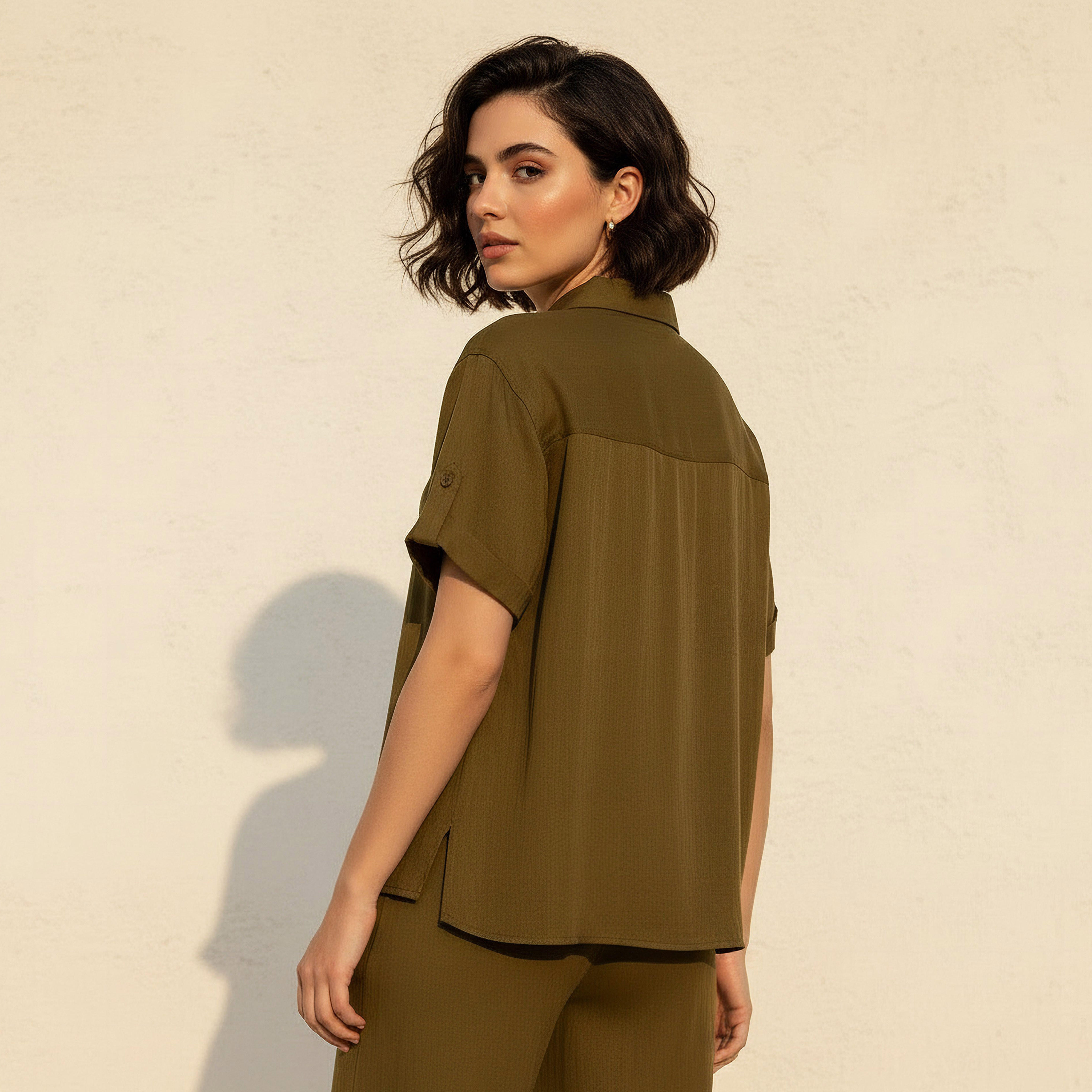 Lyocell Shirt with Roll-Up Sleeves-women-clothing-shirtsandblouses-shirts-image-4