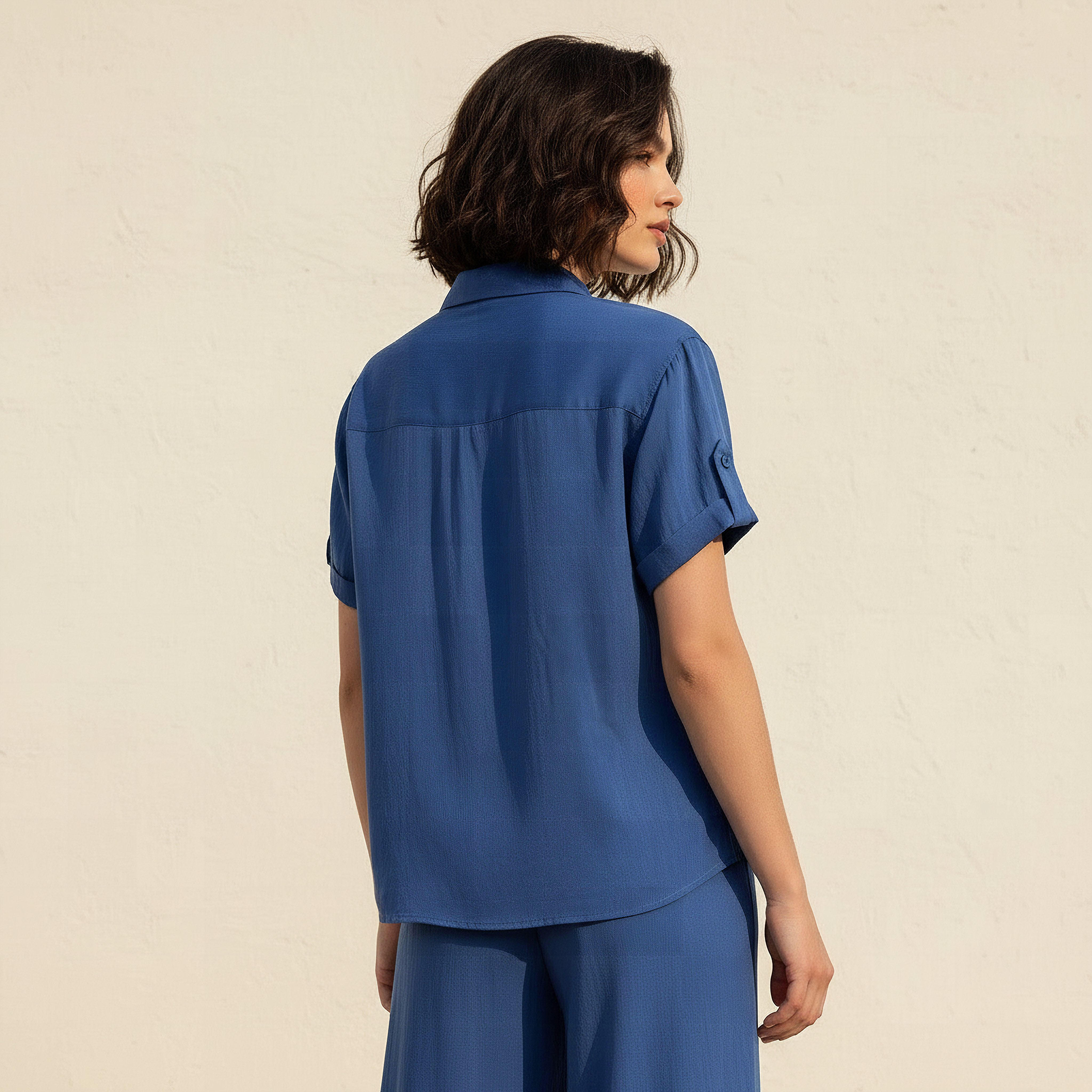 Lyocell Shirt with Roll-Up Sleeves-women-clothing-shirtsandblouses-shirts-image-4