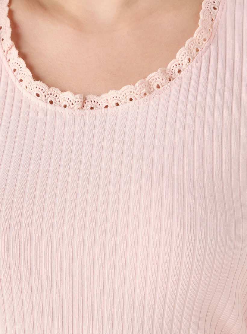 بلوزة تانك بارزة الملمس مضلّع-women-clothing-tshirts-image-2