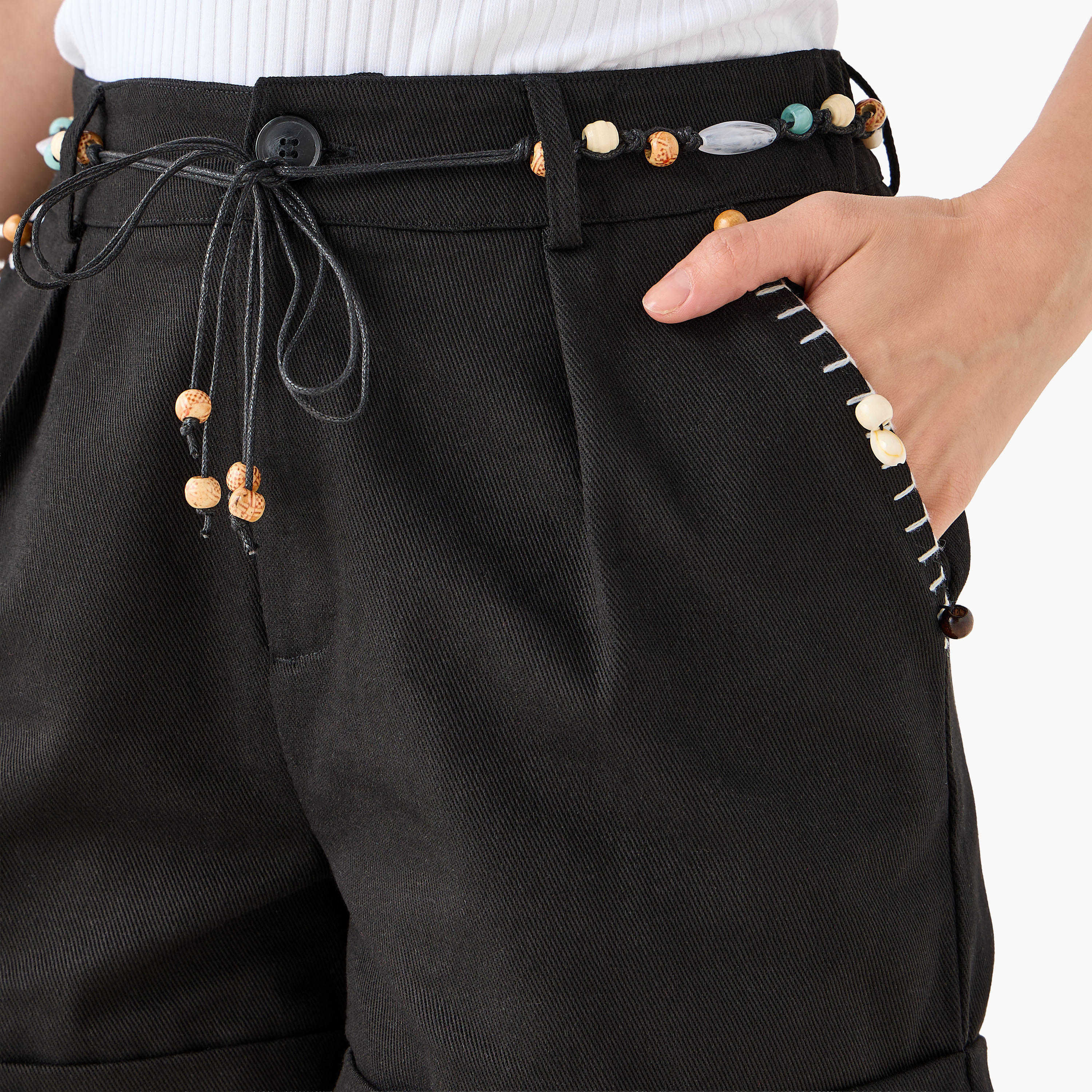 شورت قطن بتفاصيل خرز-women-clothing-bottoms-shorts-image-5