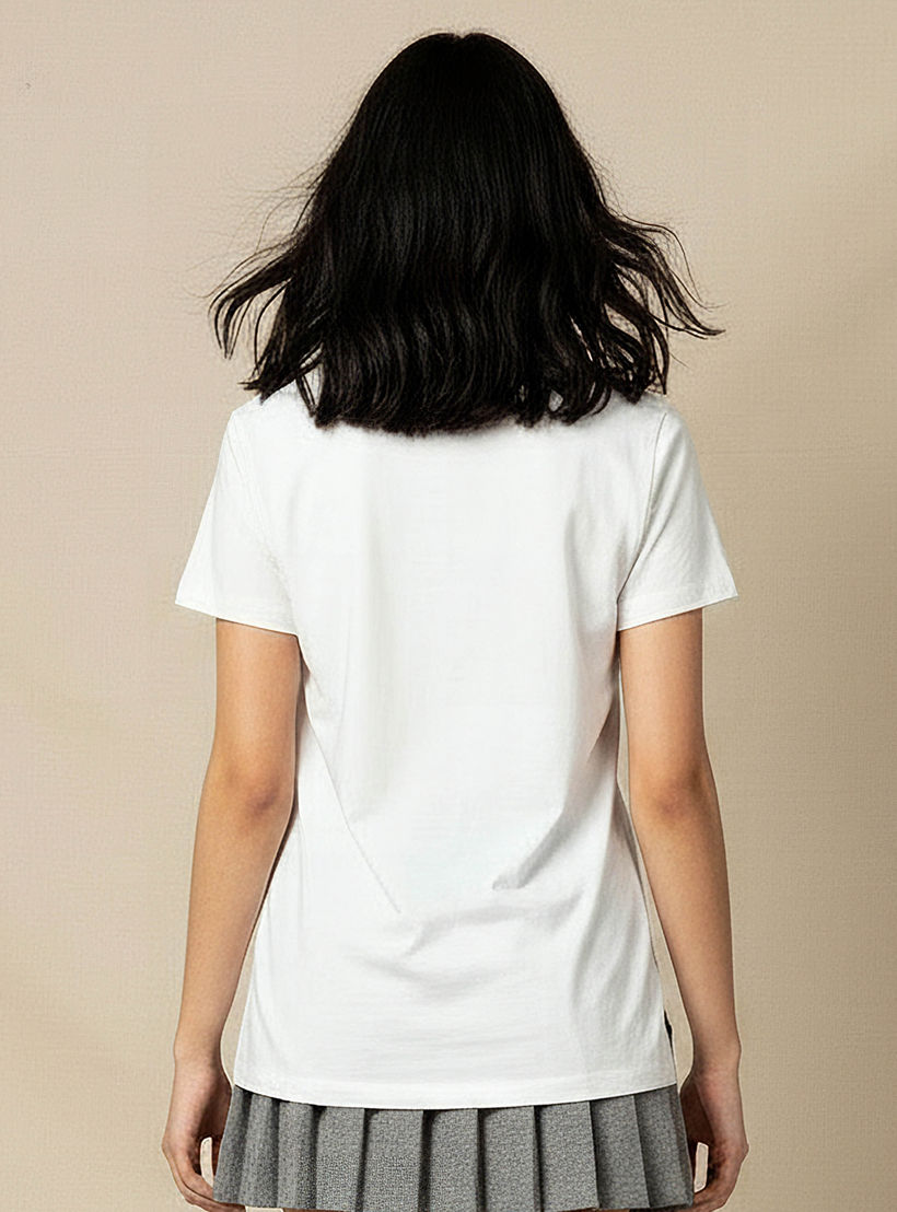 Regular Fit Cotton T-shirt with Print-women-clothing-tshirts-image-4
