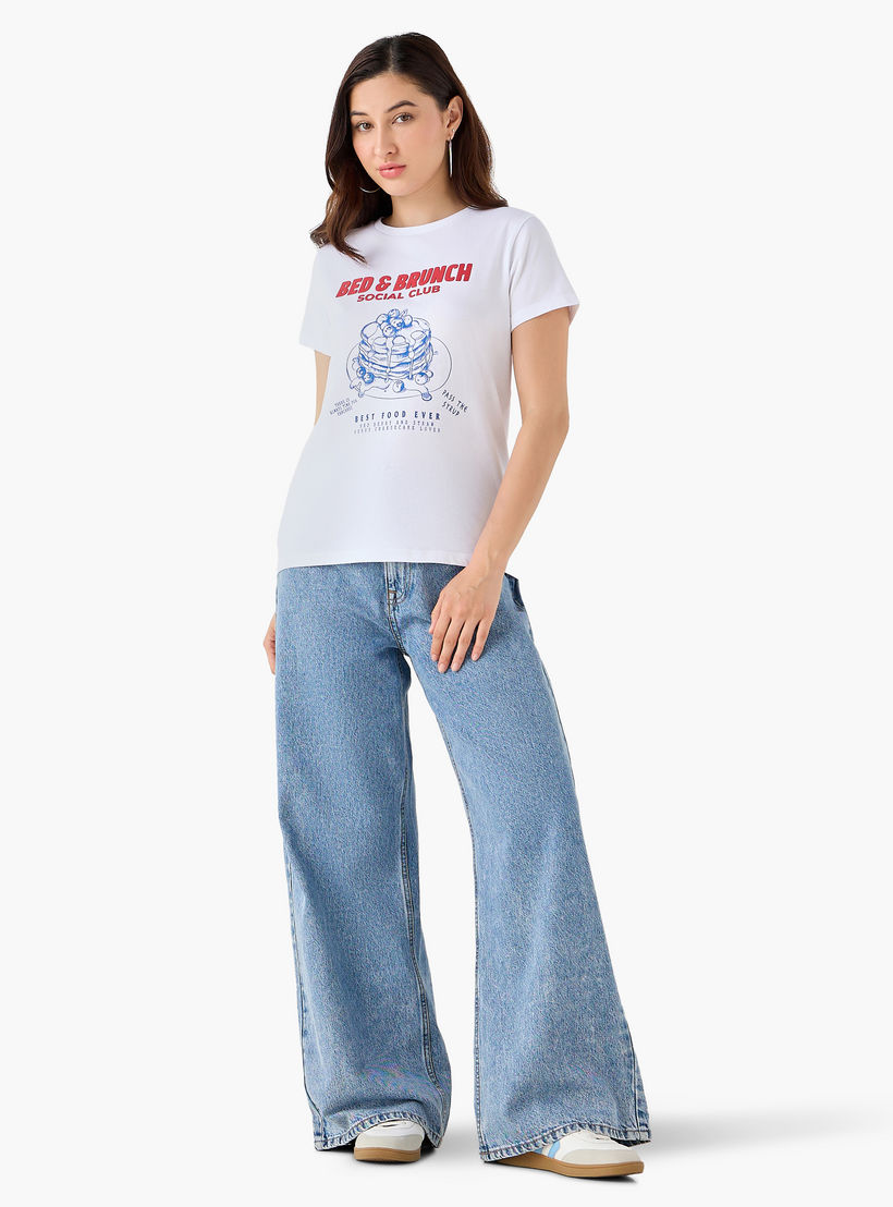 Cotton T-shirt with Print-women-clothing-tshirts-image-3