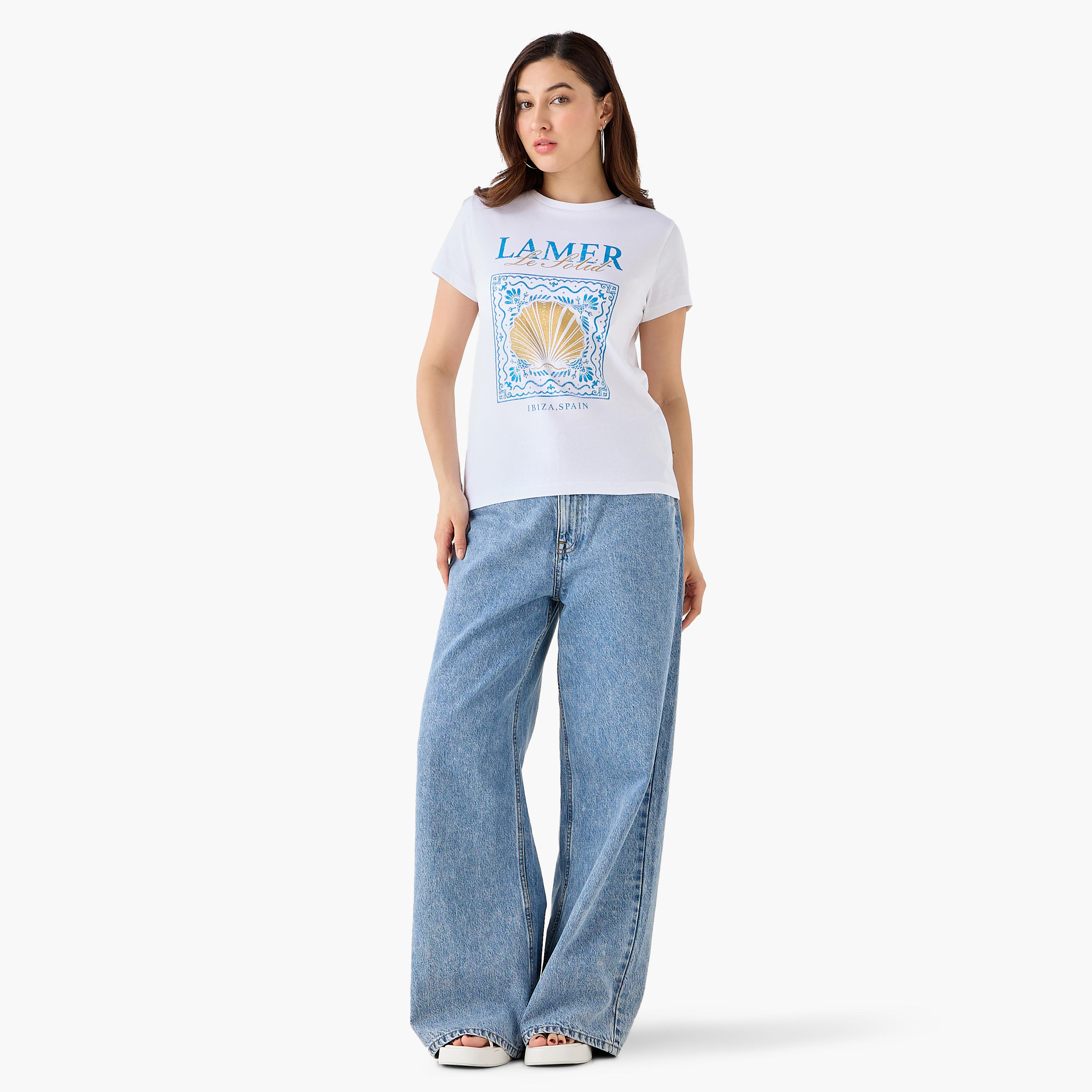 Cotton T-shirt with Print-women-clothing-tshirts-image-3