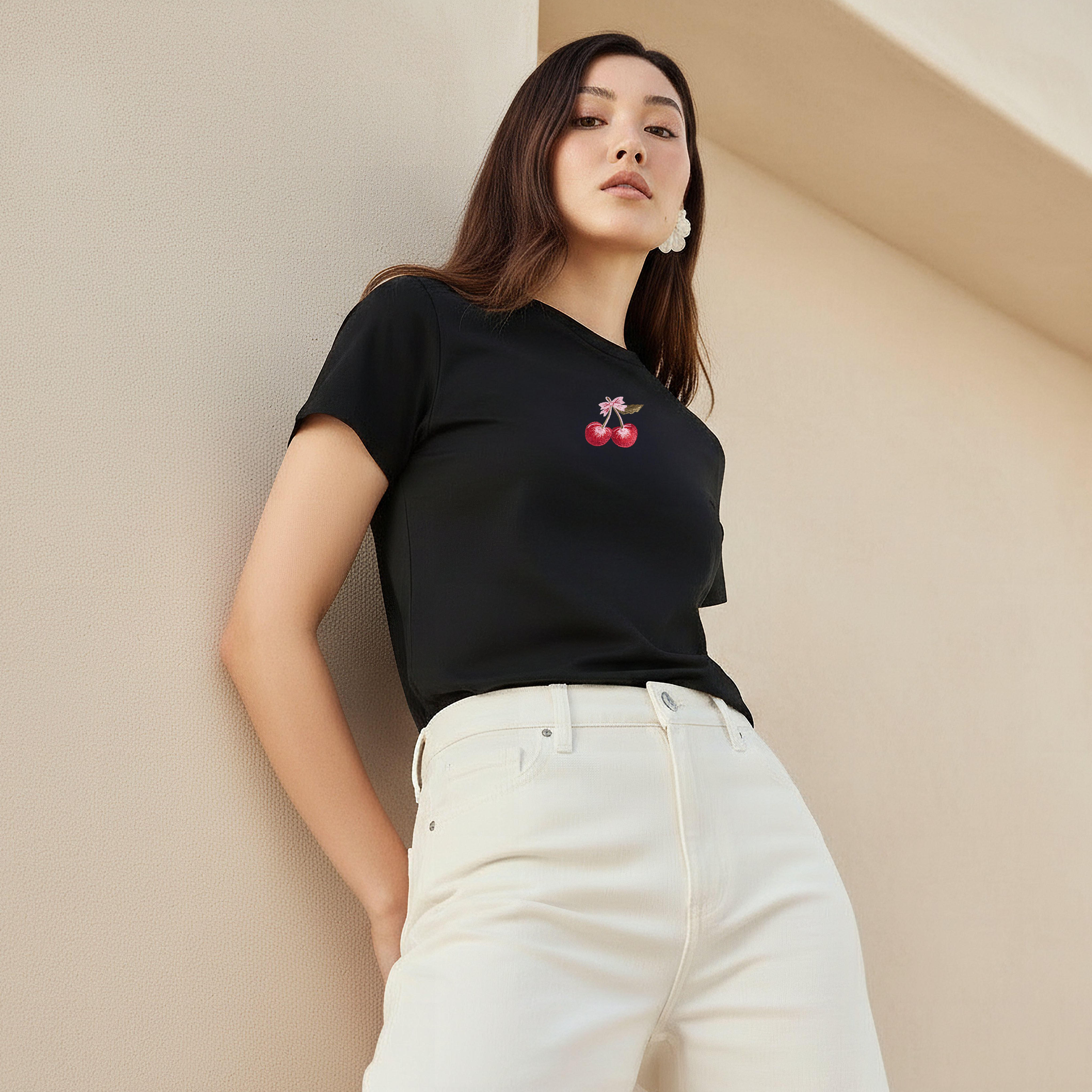تيشيرت قطن بتطريز-women-clothing-tshirts-image-7